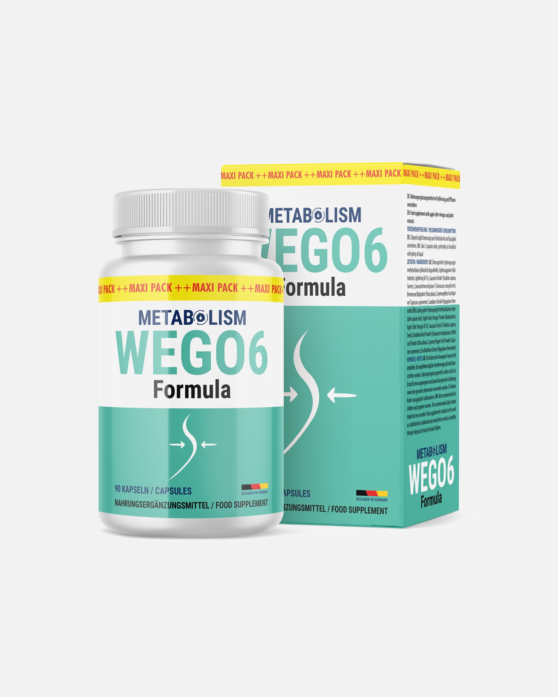 Gewichtsabnahmemittel für Unisex MayProducts Default Brand Line Metabolism Wego6 Formula Kapseln 90 Stück
