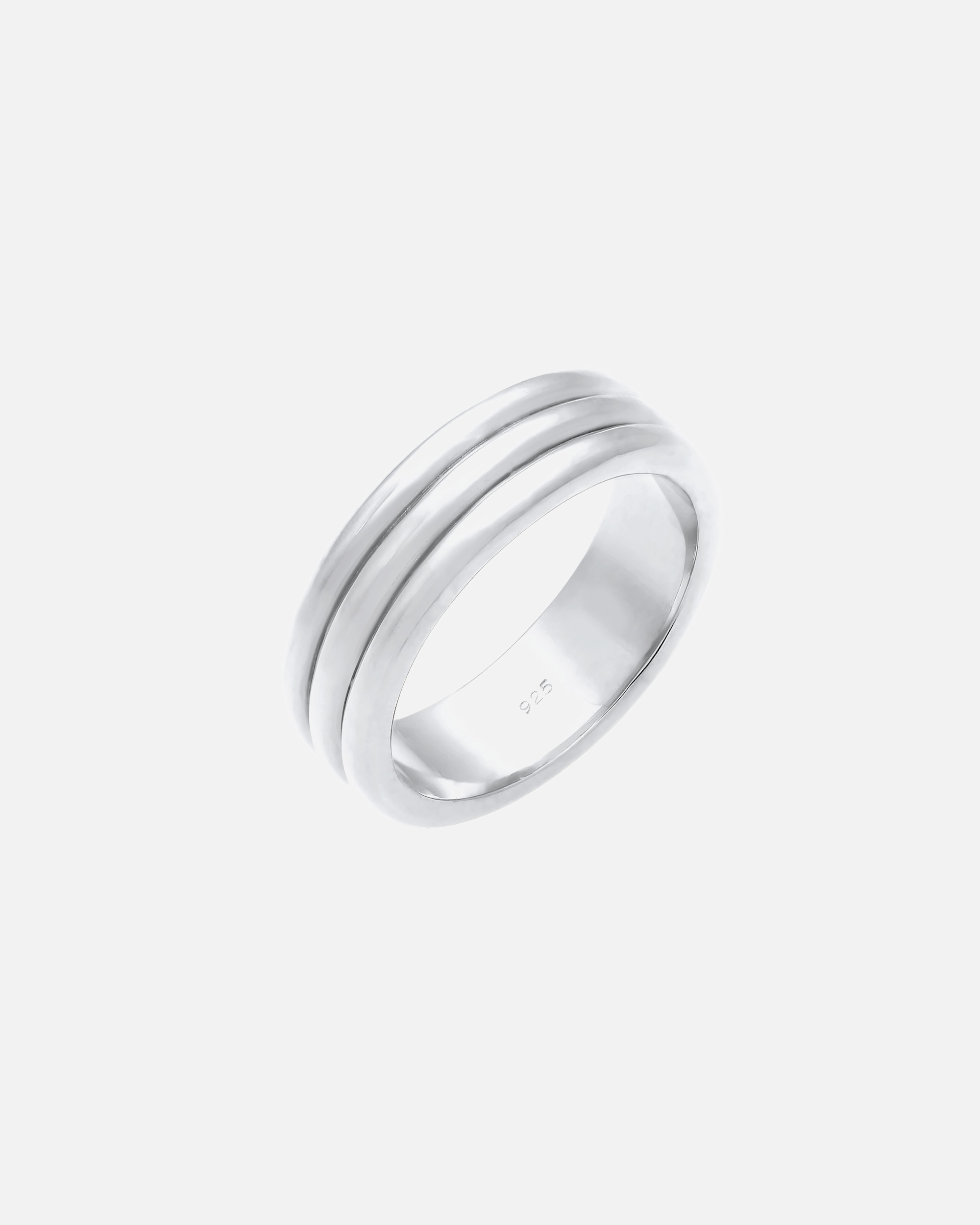 Ring für Weiblich Elli PREMIUM Paarring Drei Ringe Trauring Hochzeit 925 Silber 64