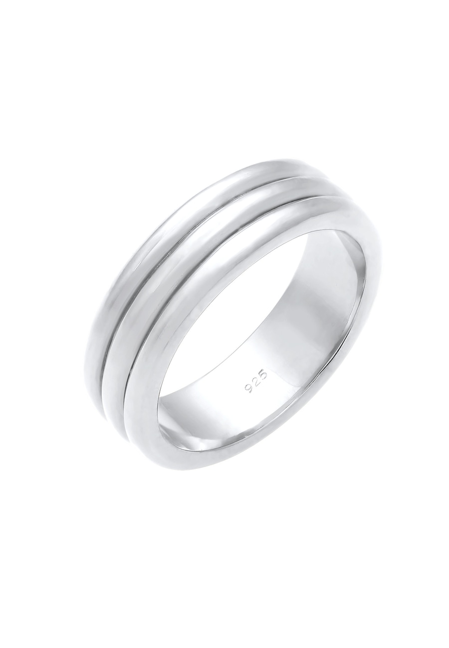 Elli PREMIUM Paarring Drei Ringe Trauring Hochzeit 925 Silber 64 Damen