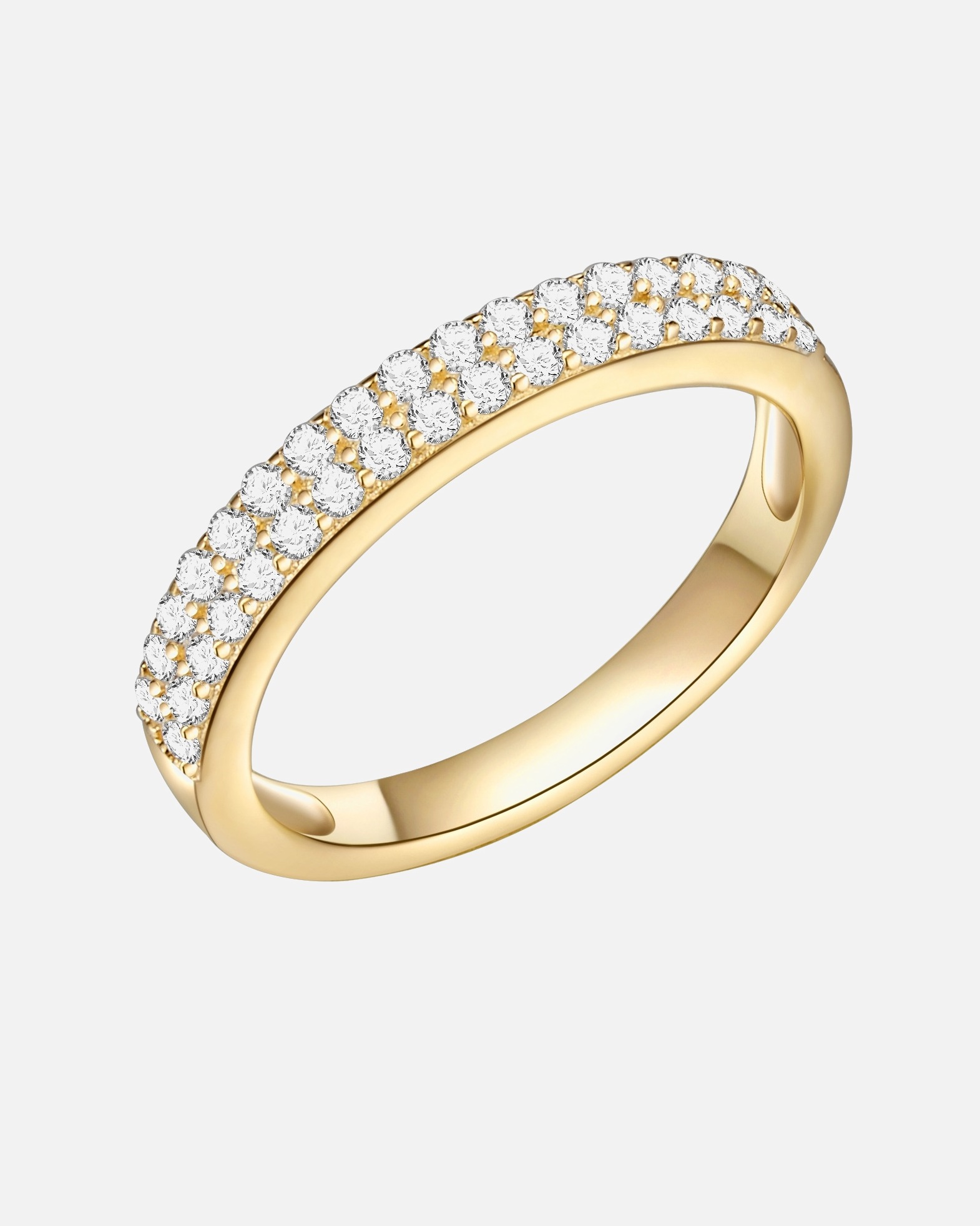 Ring für Weiblich Rafaela Donata Ring Sterling Silber Zirkonia in Gelbgold 58