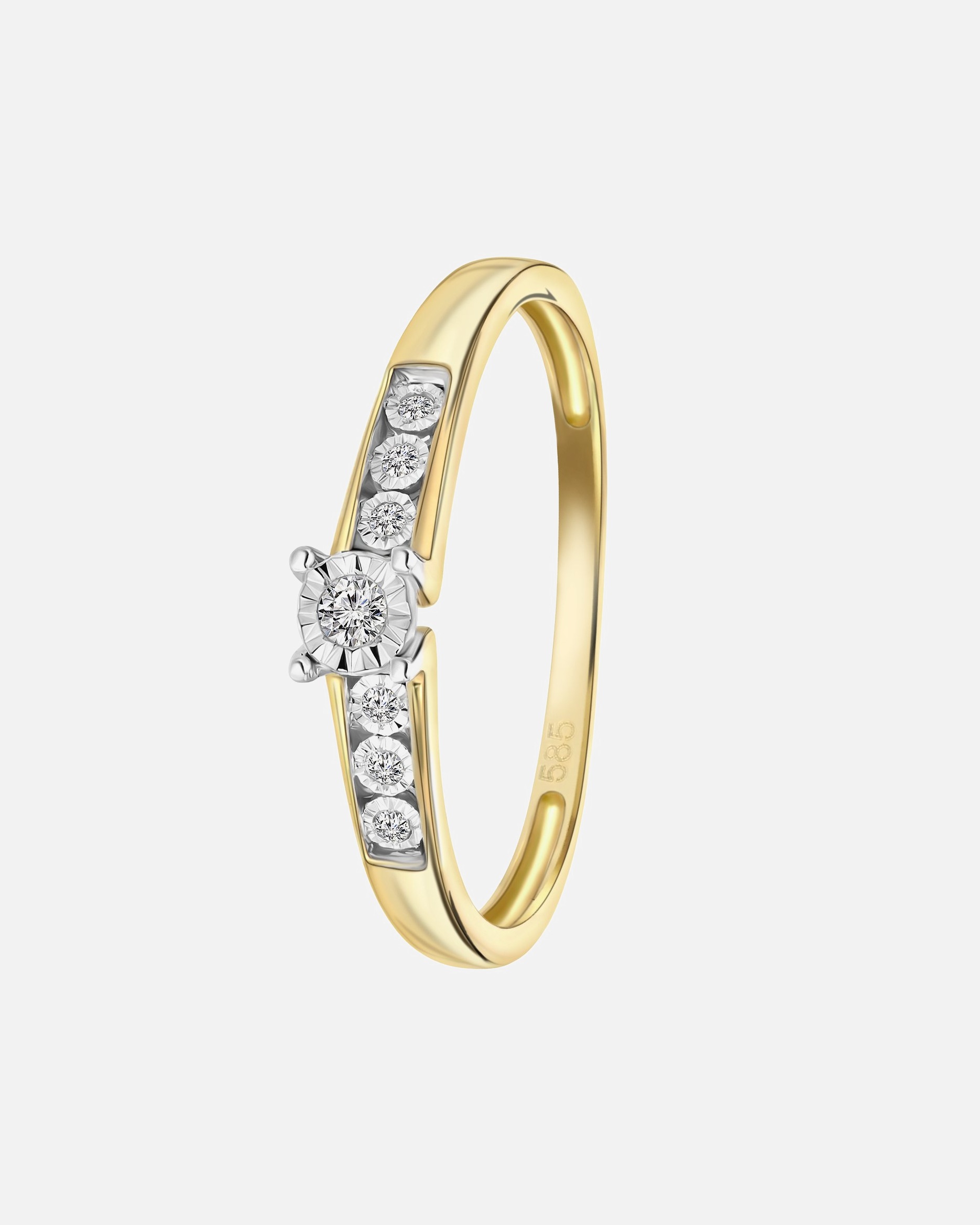 Ring für Männlich Lucardi Ringe 585 Gold Gold - 62mm