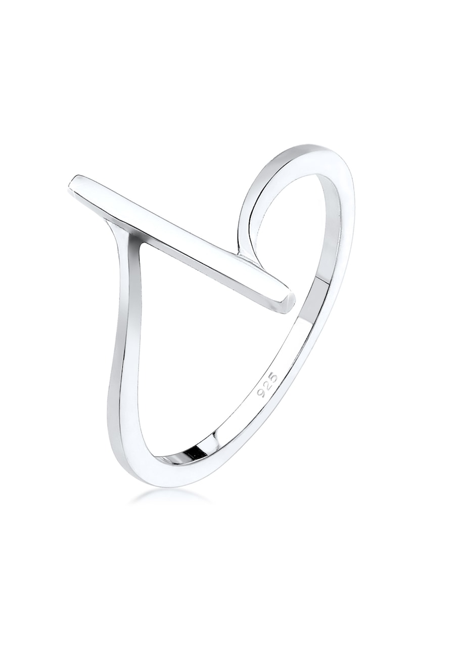 Elli Bandring Geo Formen Cool Basic Minimal 925 Silber 56 Damen