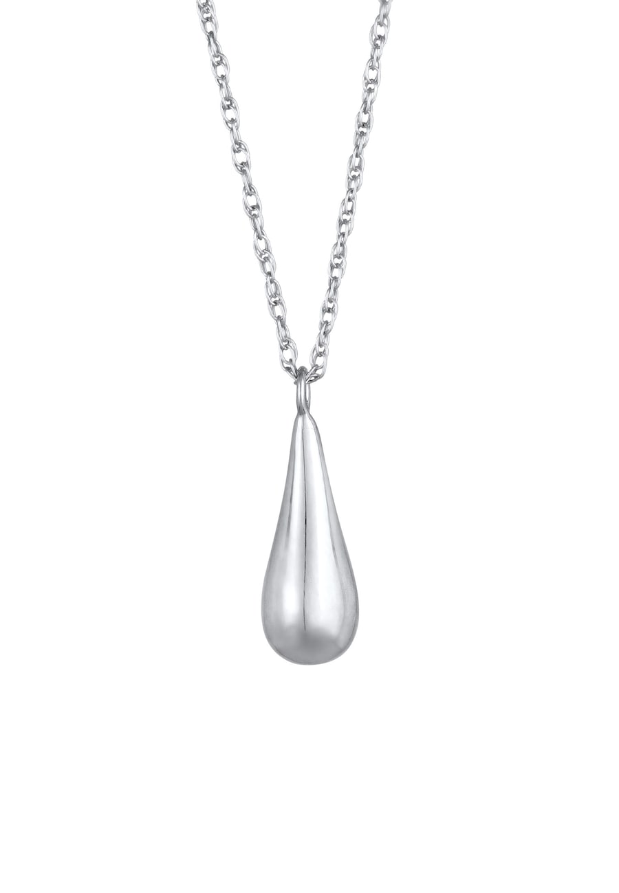 Elli Twisted mit Tropfen Anhänger 925 Silber silberfarben Damen