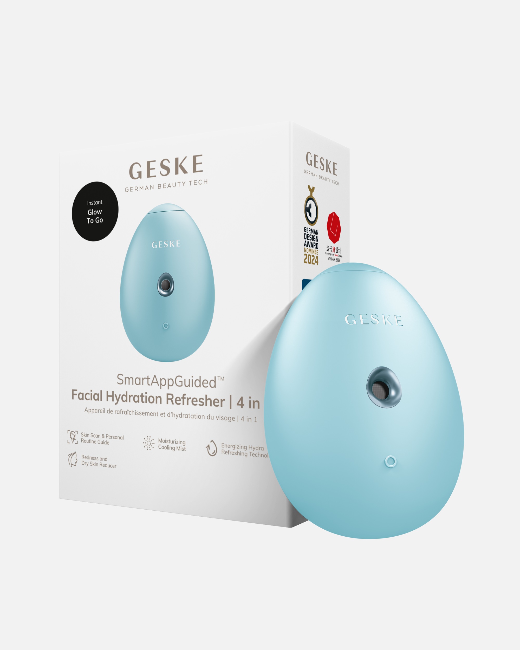Multifunktionsgerät für Unisex GESKE SmartAppGuided™ Facial Hydration Refresher | 4 in 1 Turquoise