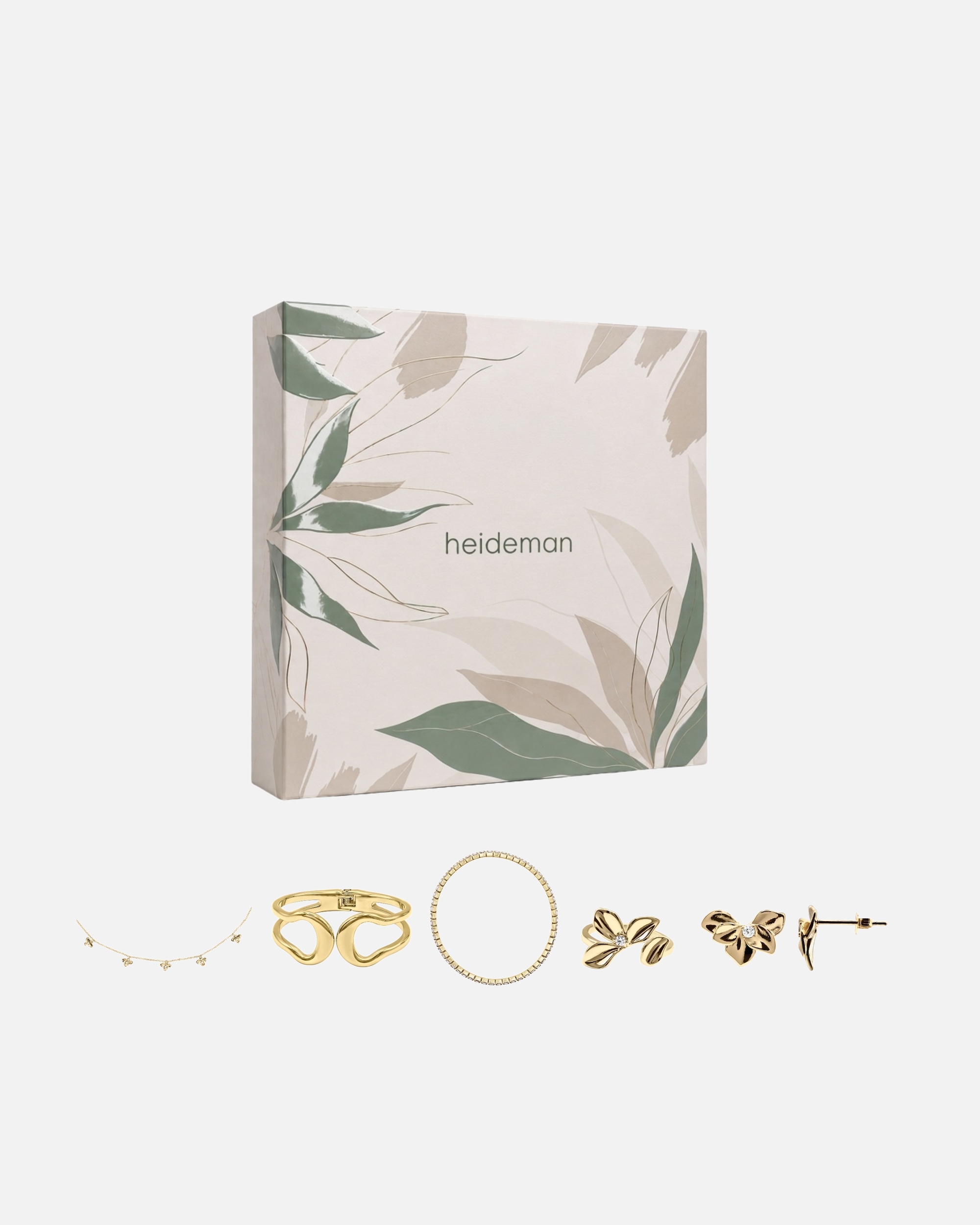 Schmuckset für Weiblich Heideman Geschenkbox Monaco goldfarben