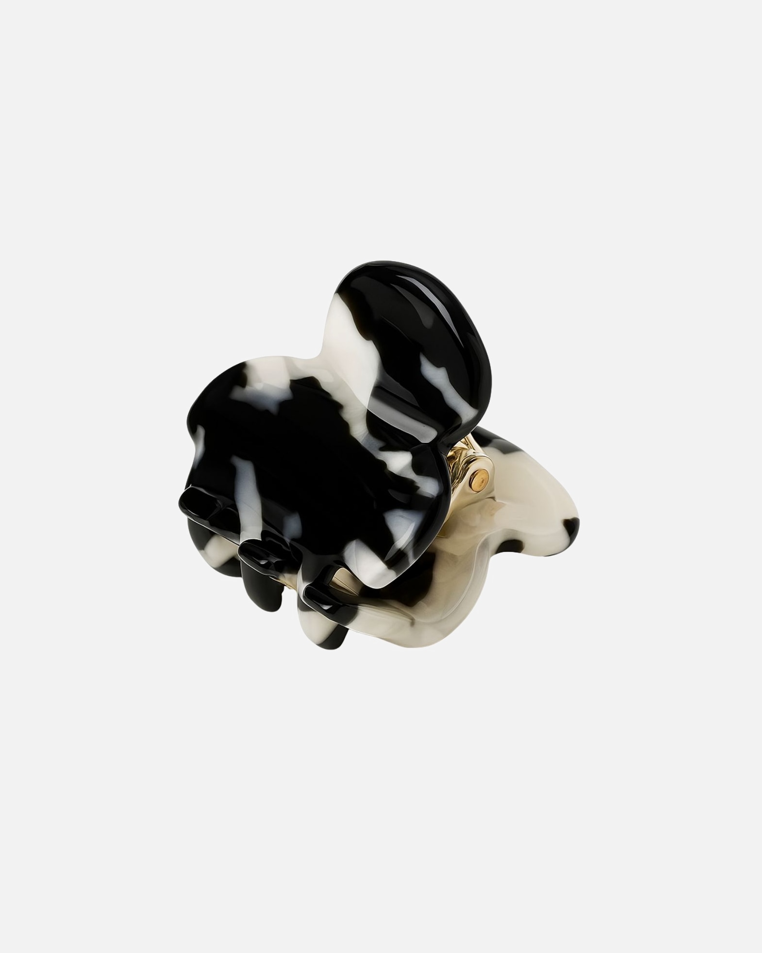 Haarklammer für Unisex SOHO Hara Mini Haarklammer Black Marble