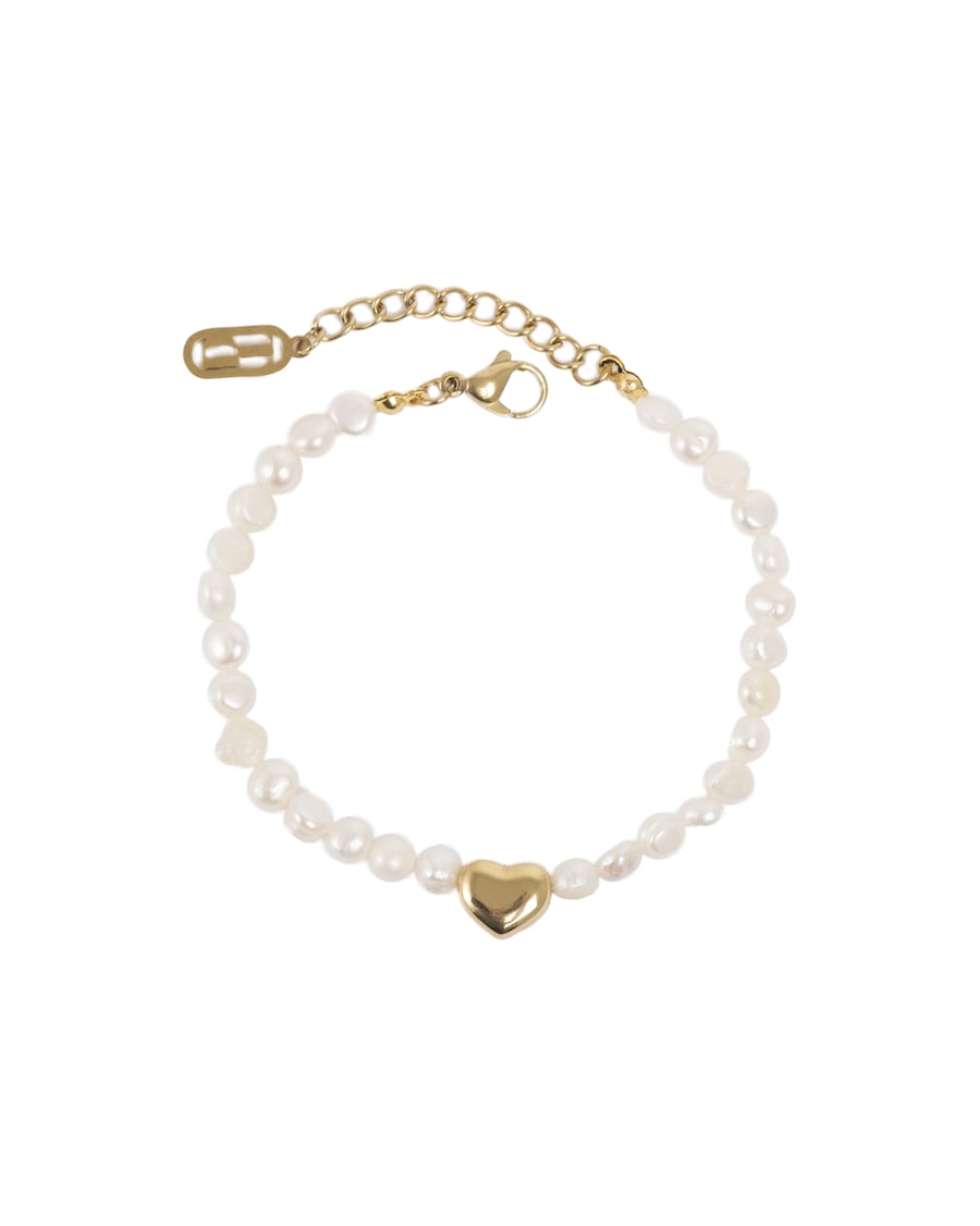 A&C Oslo – Nordic Design Jewellery Armband 'Tone Damli - Love' weiß Weiss Damen