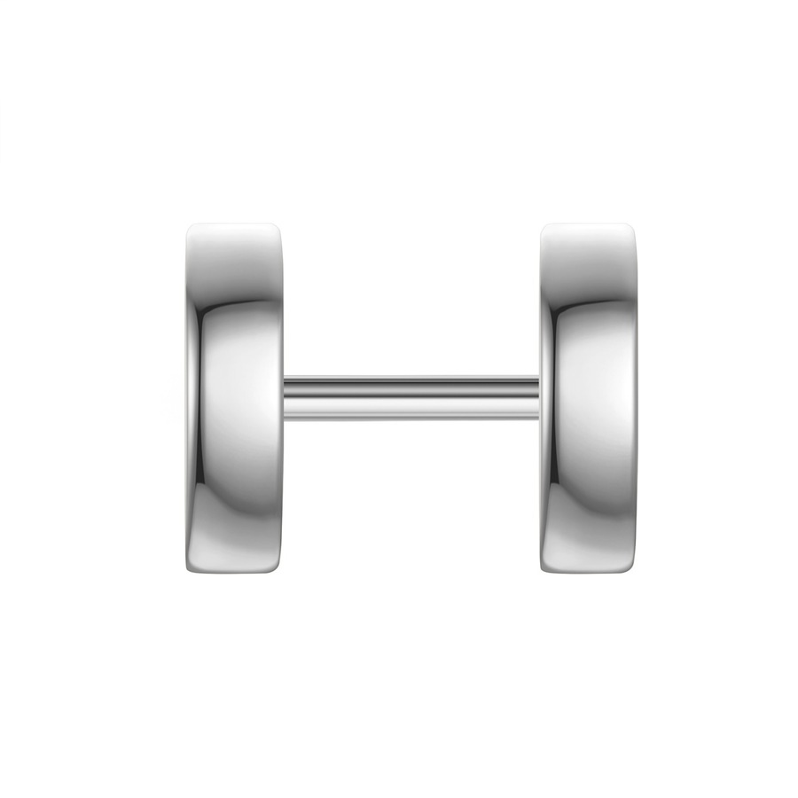 True Rebels Ohrstecker aus Edelstahl in Silber 7,9 mm Herren