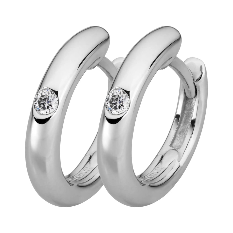 Lyomi Klappcreolen 585/- Gold Diamant Lab Grown weiß 0,06ct. Damen