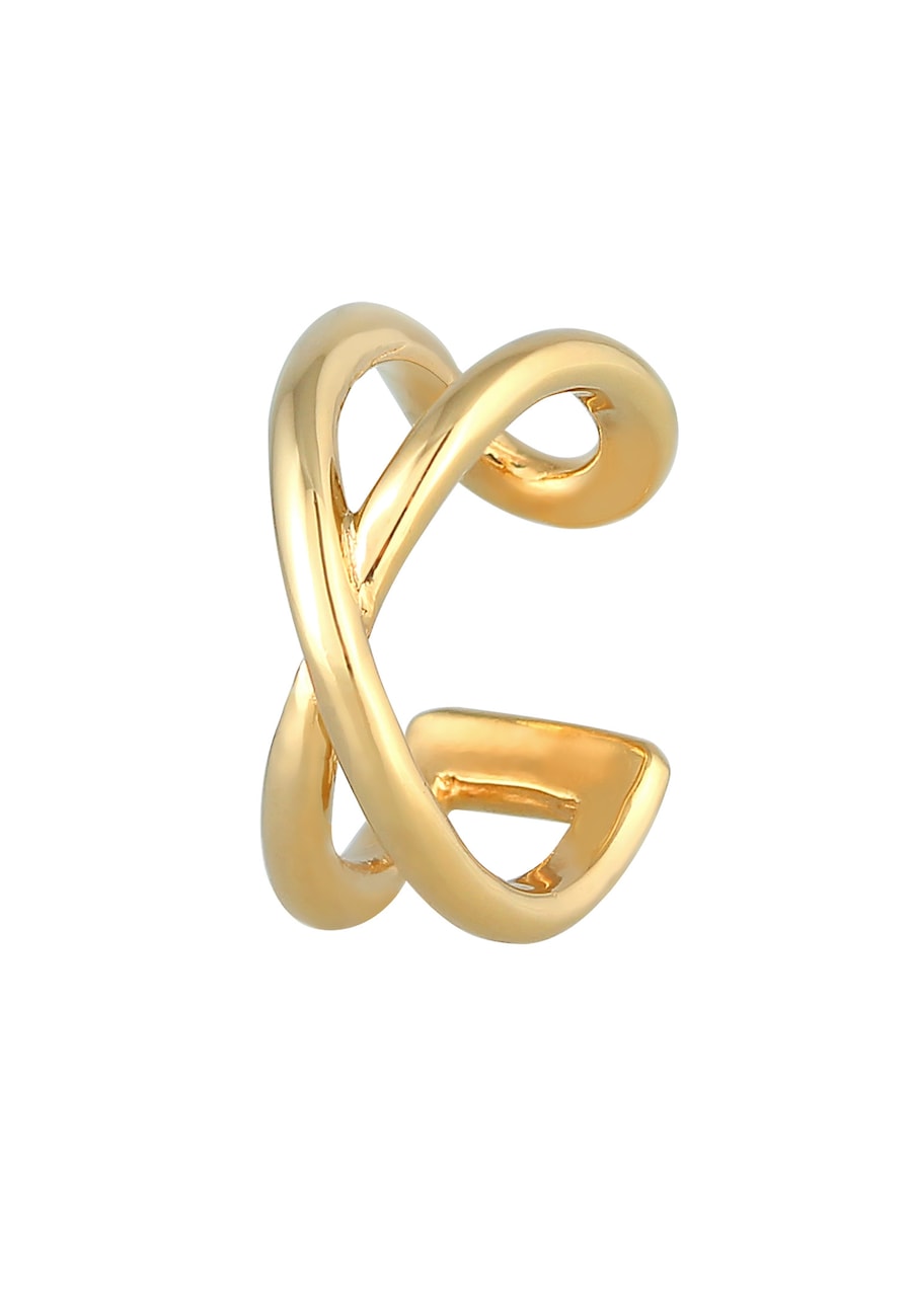 Elli Single Earcuff Ohrklemme X-Design 925 Silber OneSize Damen