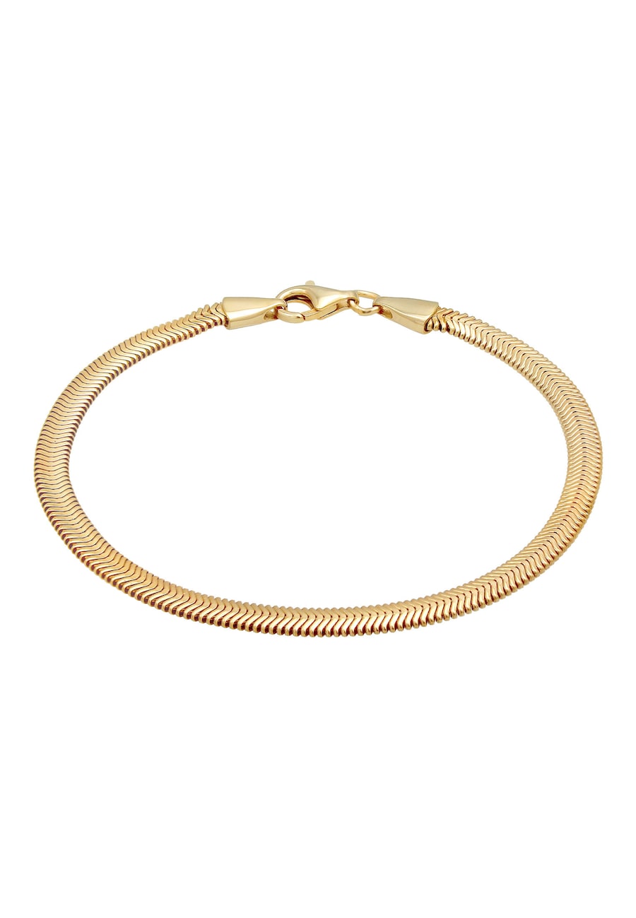 KUZZOI Flach Elegant Schlangenkette Fischgräte 925 Silber 23 Herren