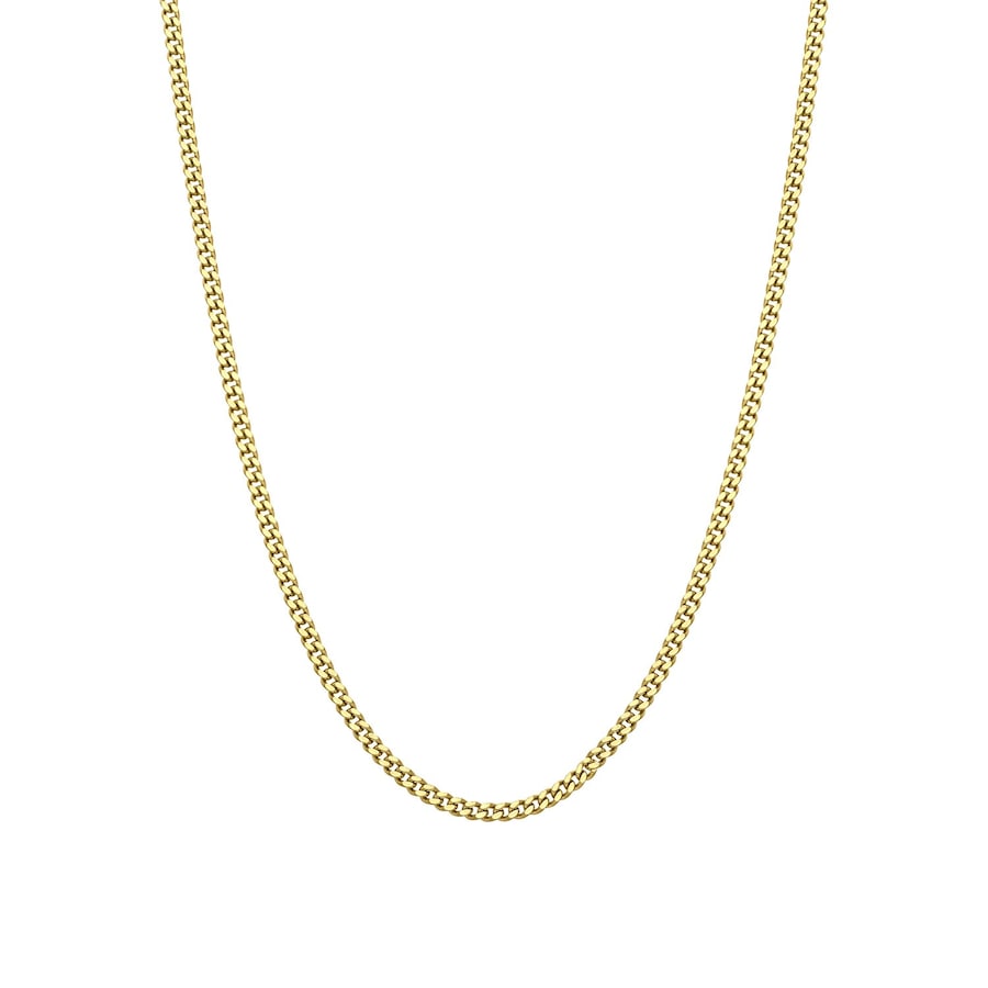 Lucardi Halskette 925 Silber - goldfarbig 50.0mm