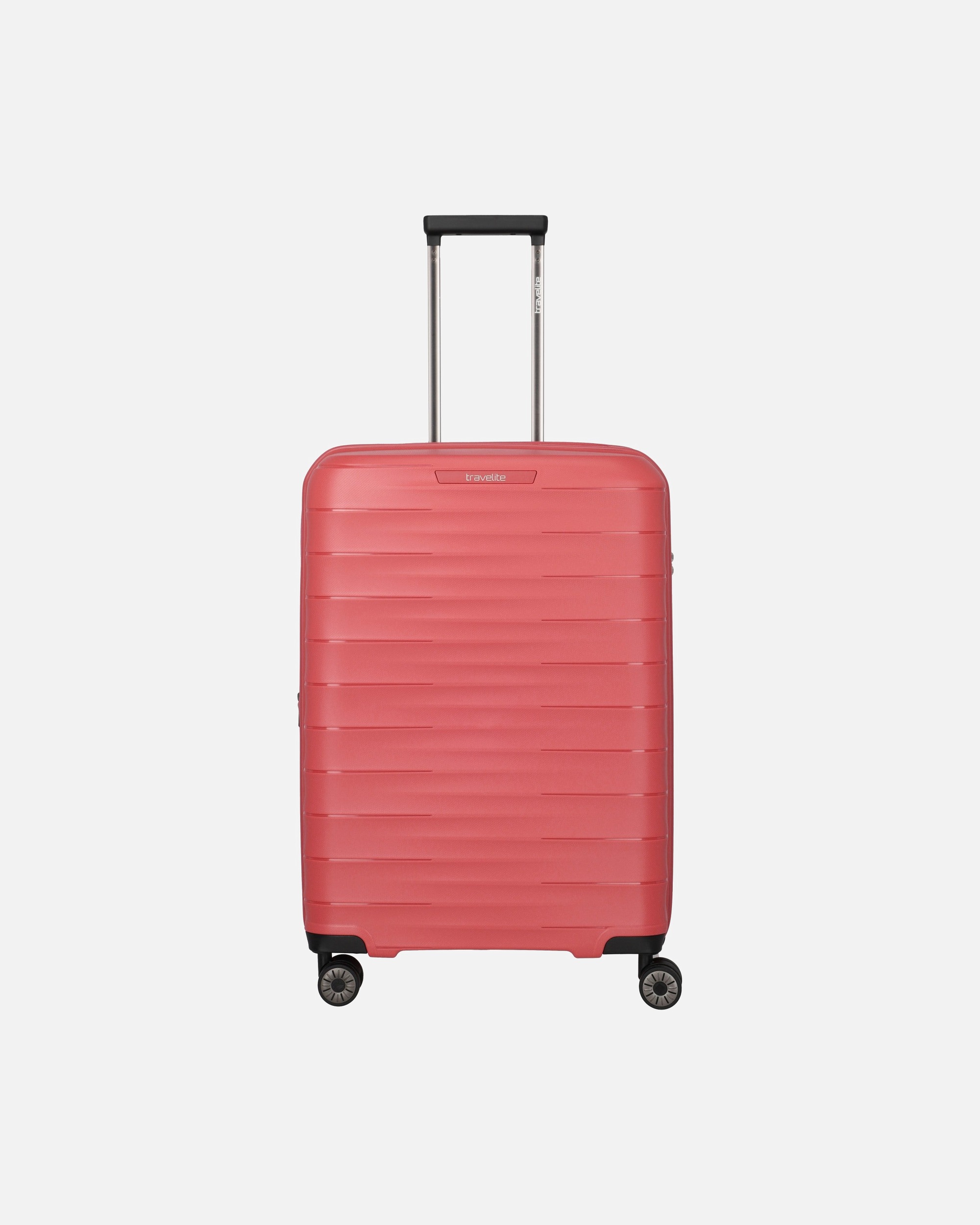 Trolley für Männlich Travelite mooby 4 Rollen Trolley M 66 cm mit Dehnfalte rot