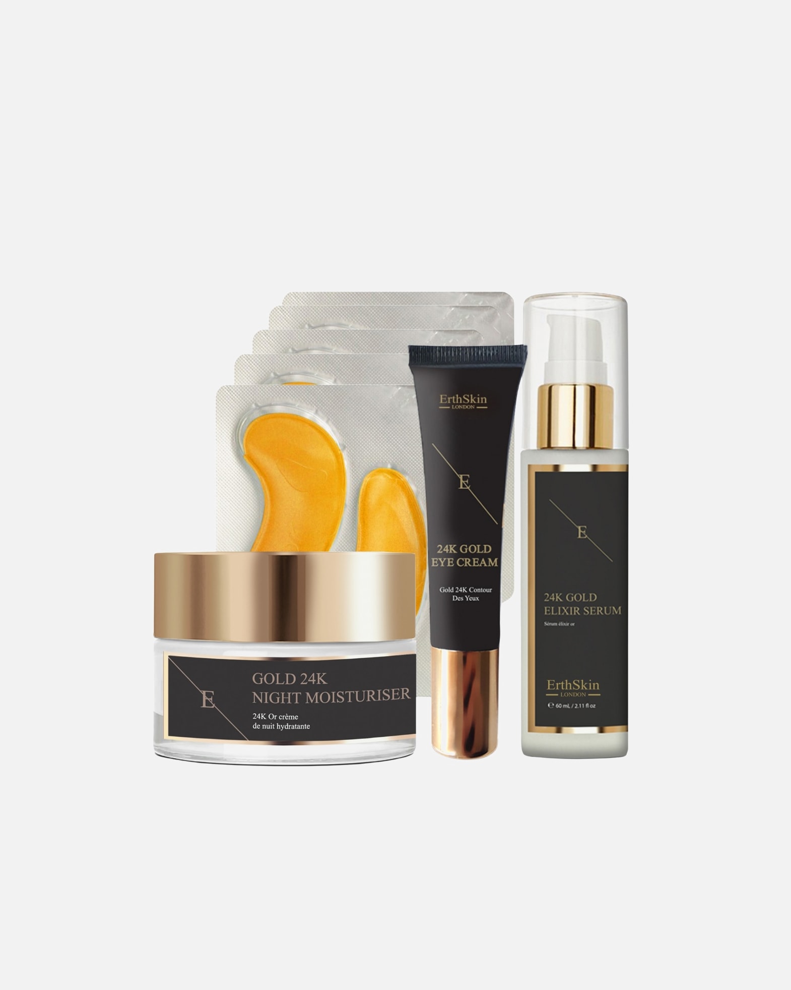 Gesichtspflegeset für Weiblich ErthSkin London Komplettes 24K Eye Revival Set 1 Stück