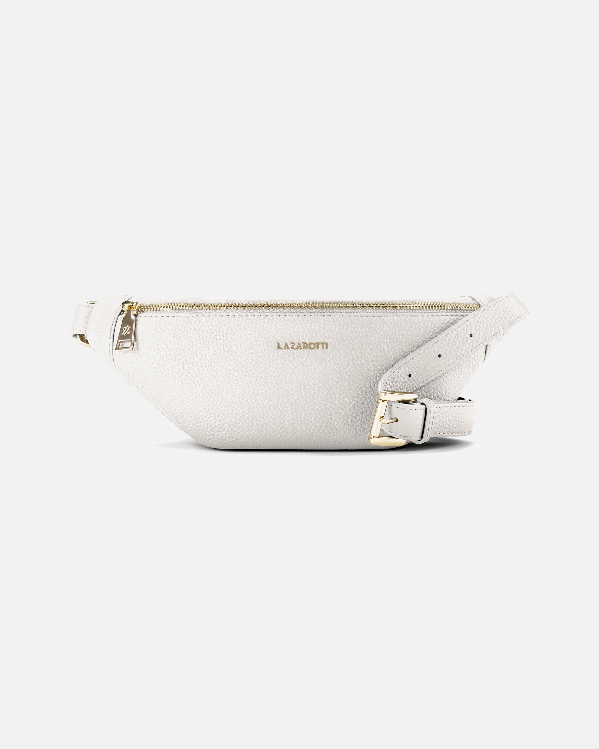 Bauchtasche für Weiblich Lazarotti Bologna Leather Gürteltasche cream