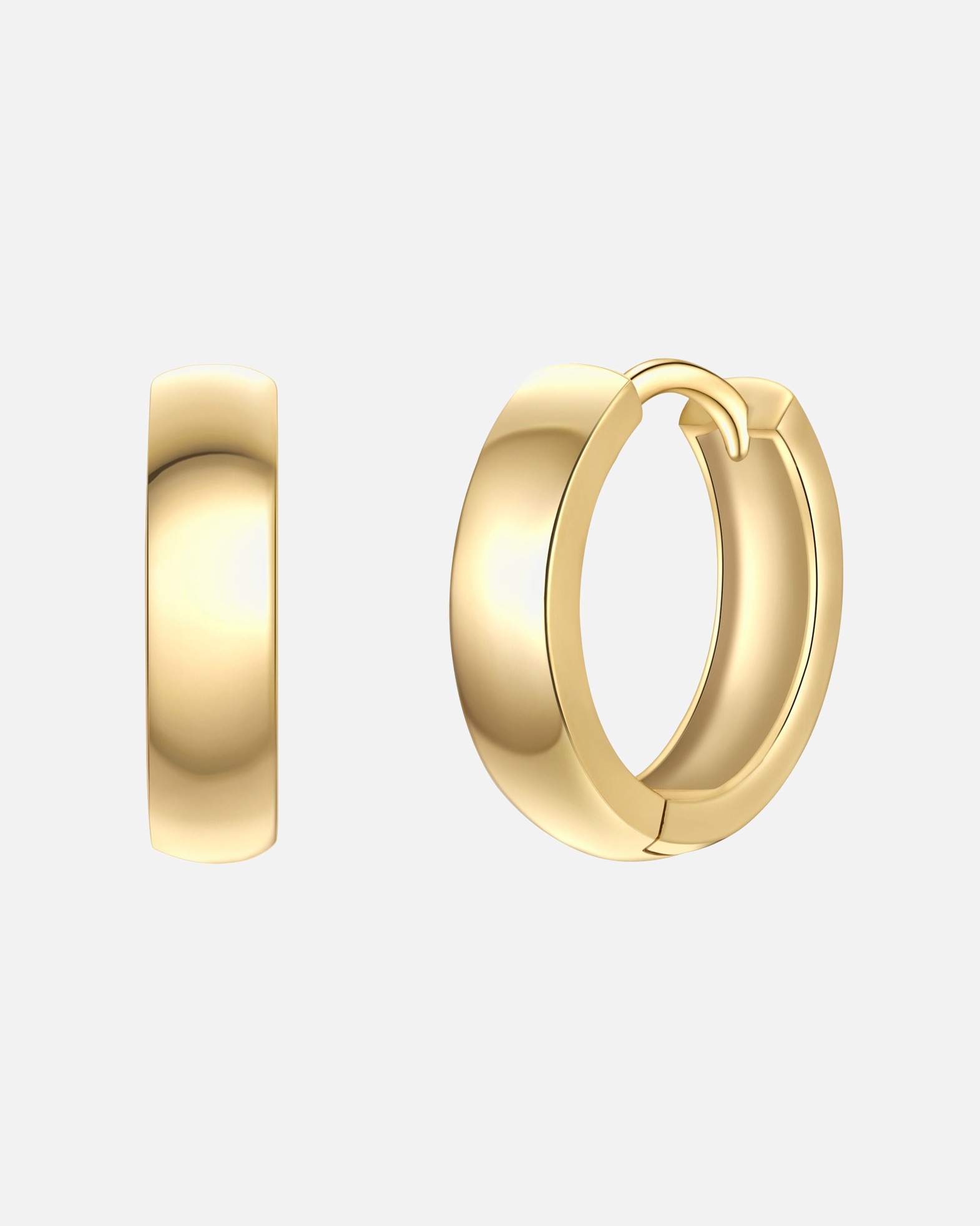 Creolen für Weiblich Yokoamii Creolen aus Metall-Legierung in Gelbgold 13,4 mm