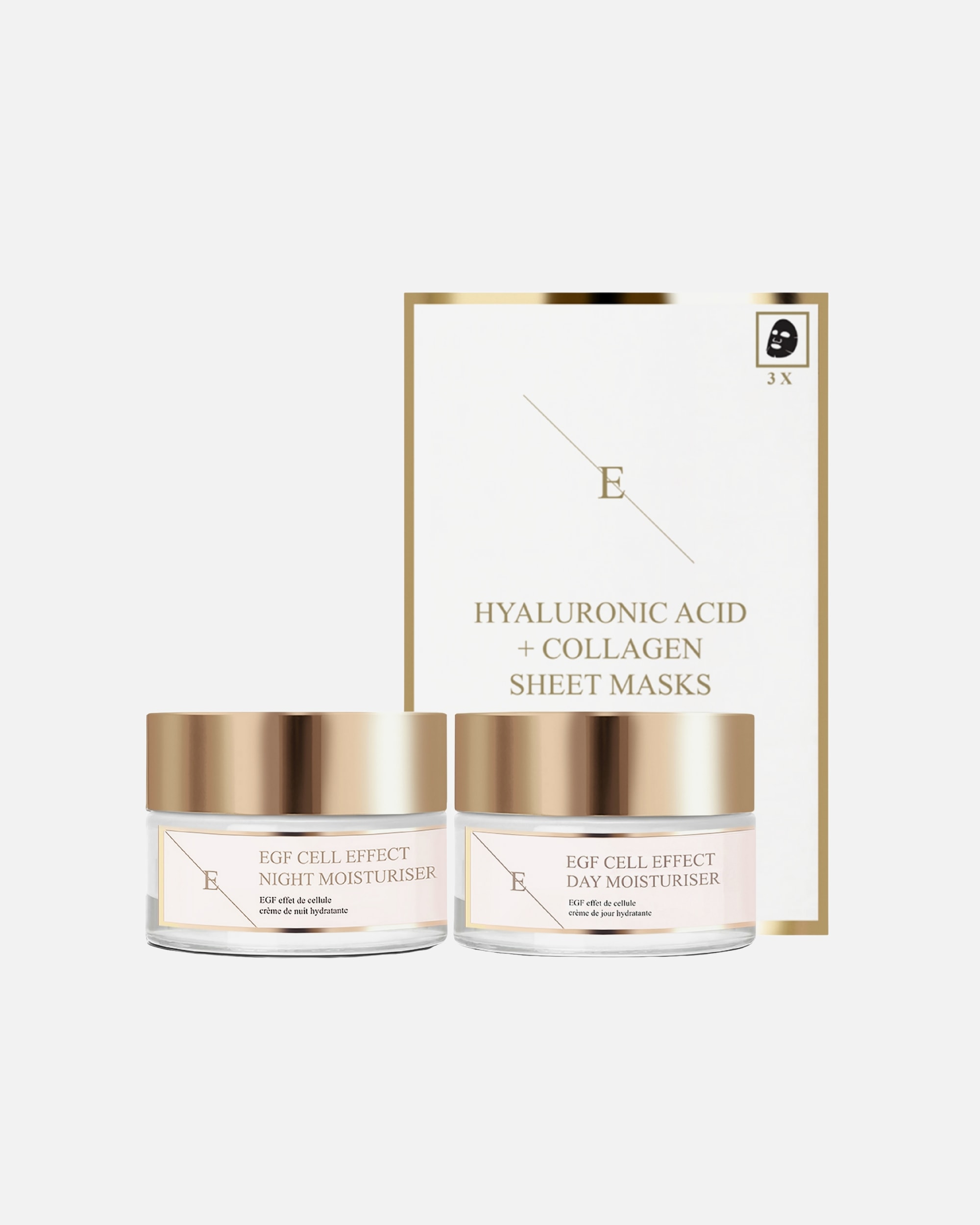 Gesichtspflegeset für Weiblich ErthSkin London EGF Komplettes Hautpflege-Trio 1 Stück