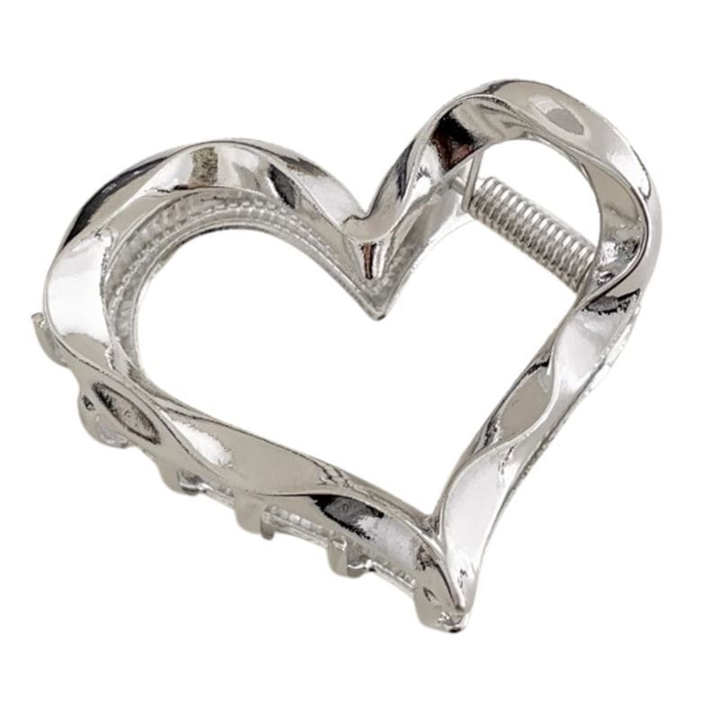 SOHO Heart Metall Haarklammer Silber