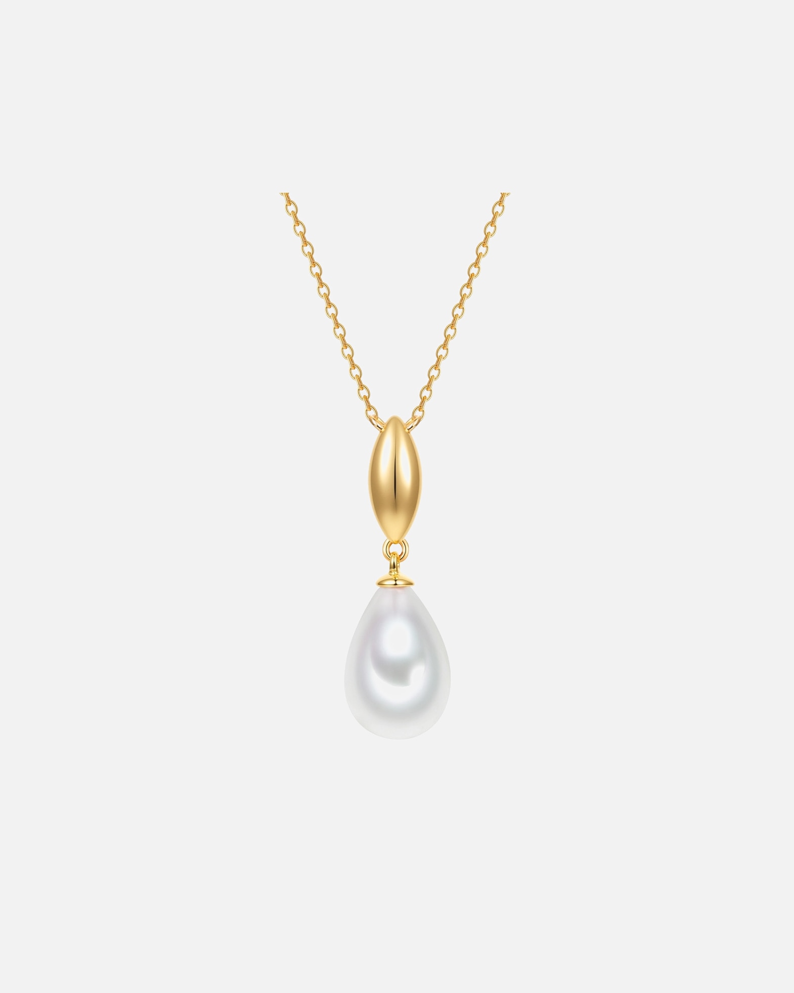 Halskette für Weiblich Lulu & Jane Perlen-Kette aus Messing in gelbgold mit Glasperle 40,0 cm Basiskette + 7,0 cm Verlängerung