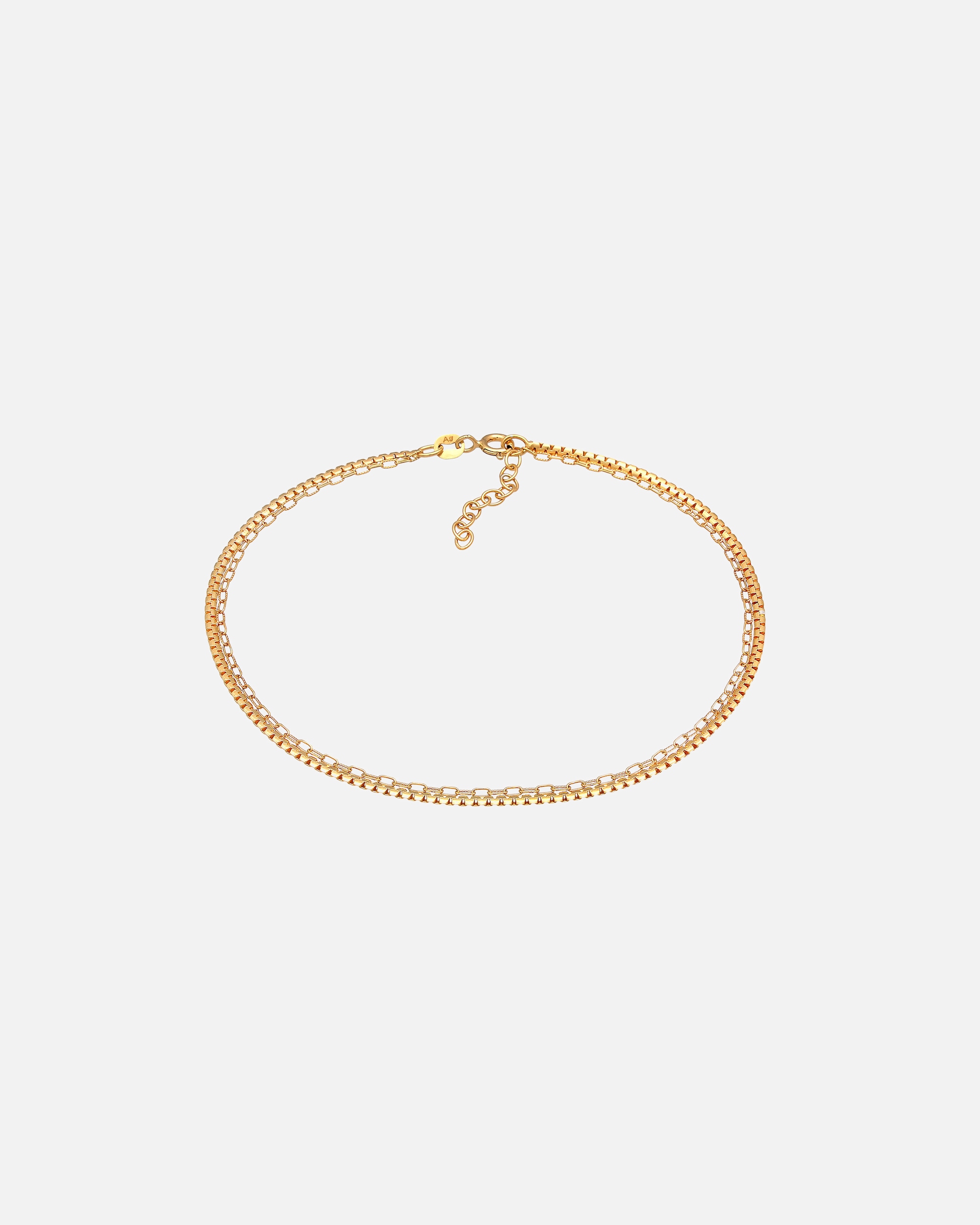 Schmuck für Weiblich Elli Schlangenkette Glieder Basic Layer 925 Silber goldfarben