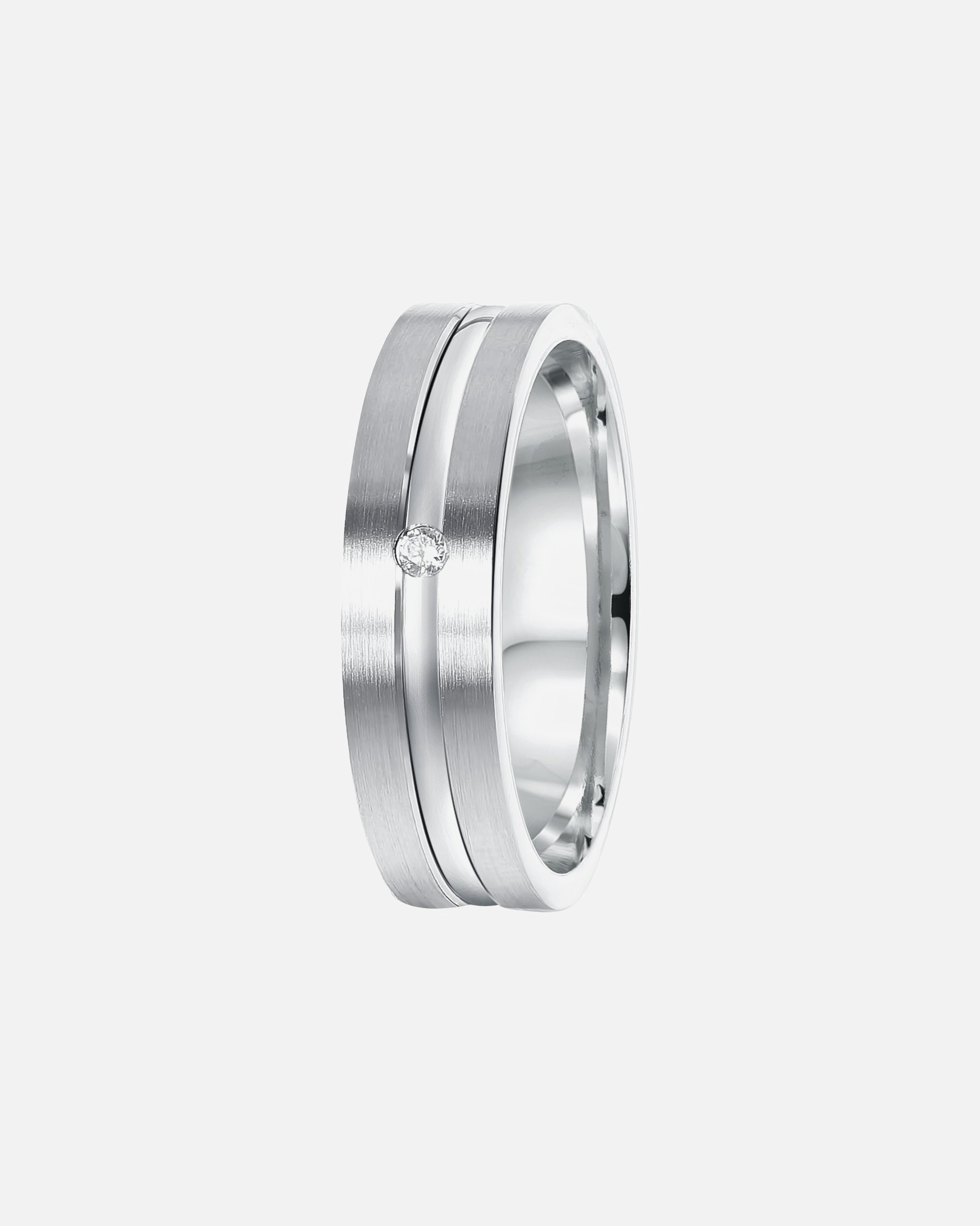 Ring für Weiblich Lucardi Ringe 'Chios' 925 Silber - silbern 69mm