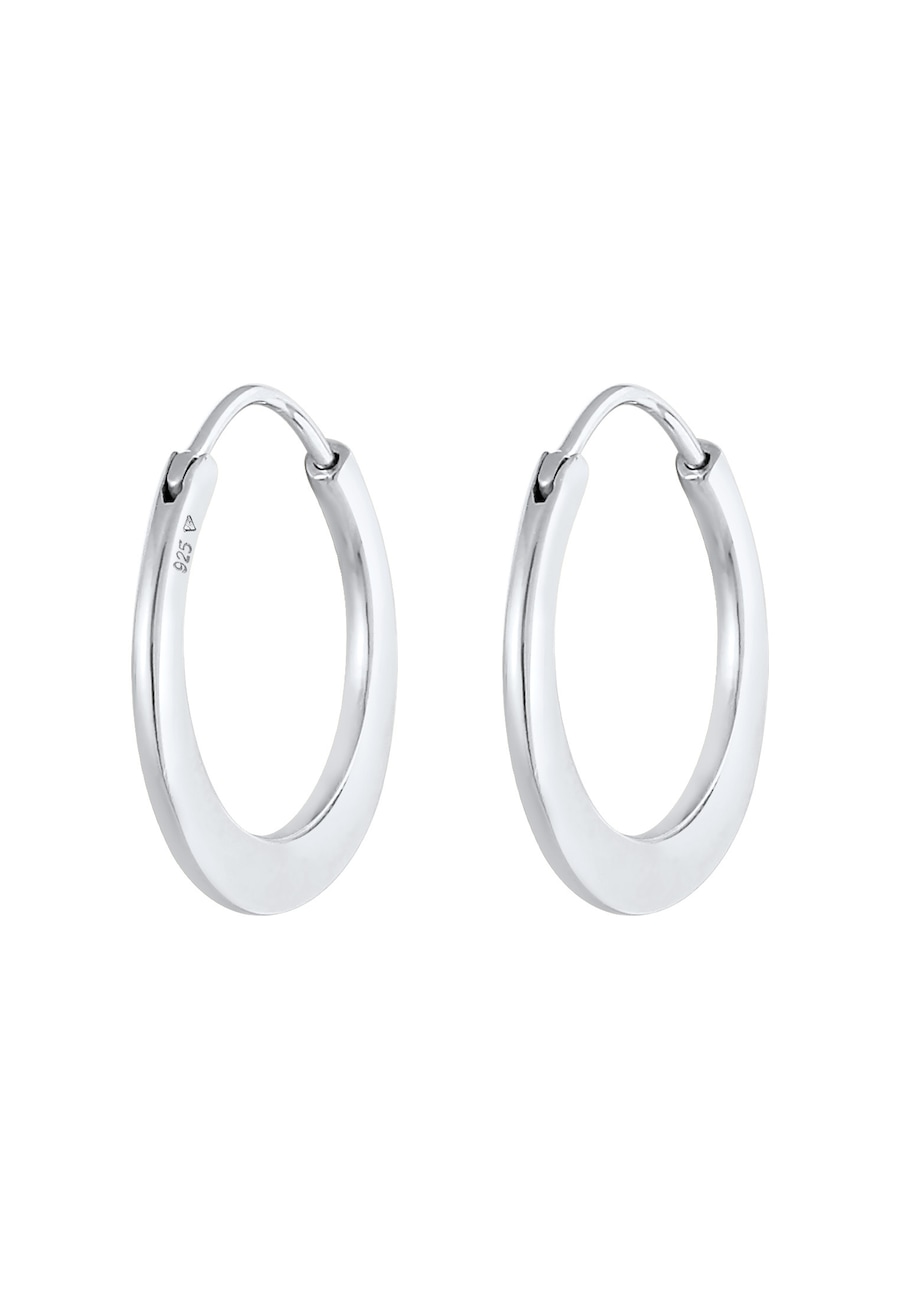 Elli PREMIUM Creolen Ohrhänger 925 Silber silberfarben Damen