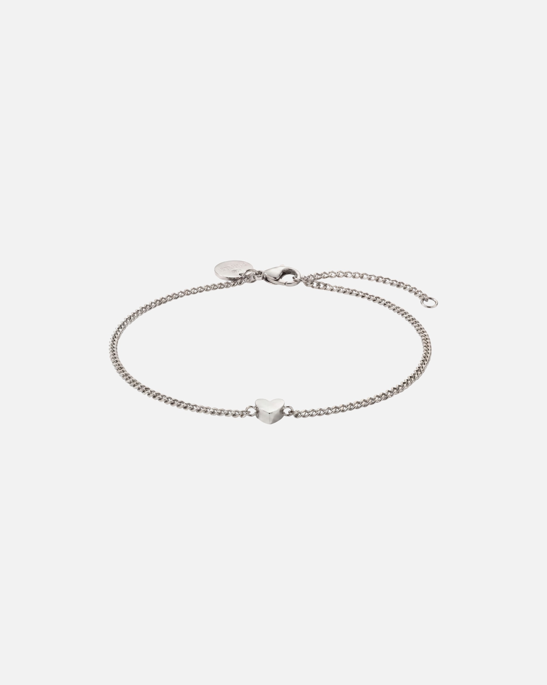 Fußschmuck für Unisex Purelei Tiny Heart Fußkettchen 100% Edelstahl Silber