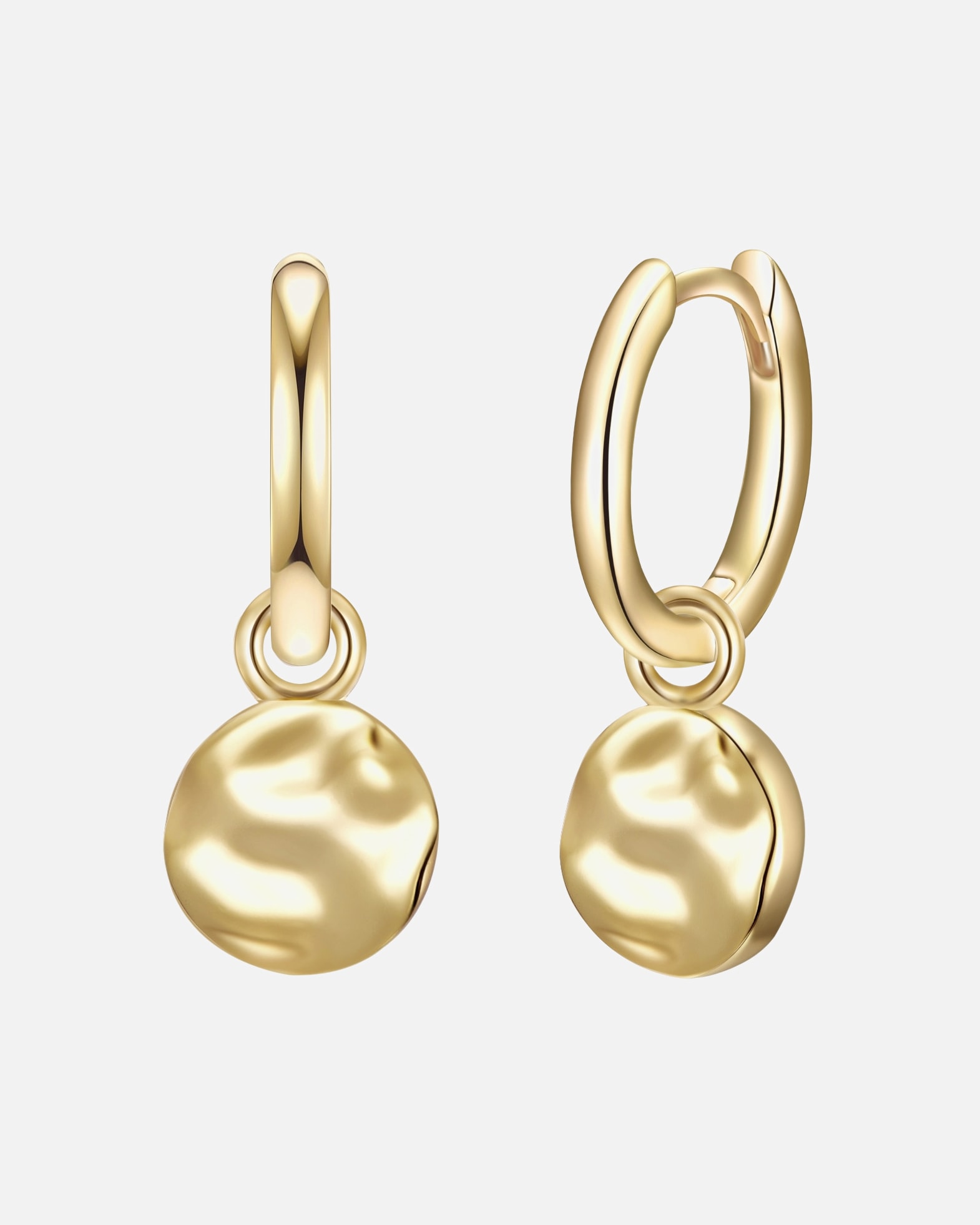 Creolen für Weiblich Glanzstücke München Creolen Kreis Sterling Silber in Gelbgold 9,7 mm