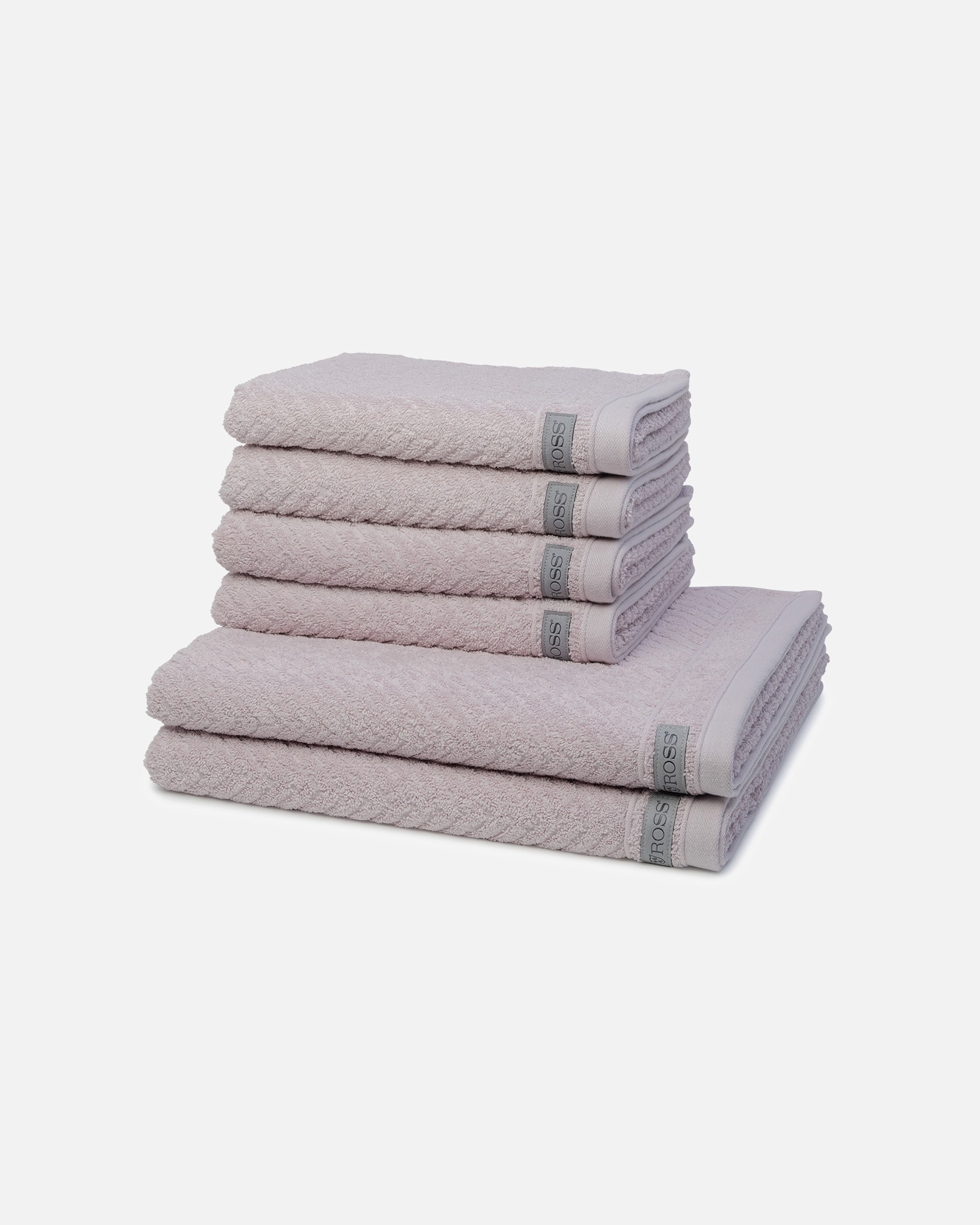 Handtuch für Unisex ROSS Smart 6-teilig Handtuch-Set Stein