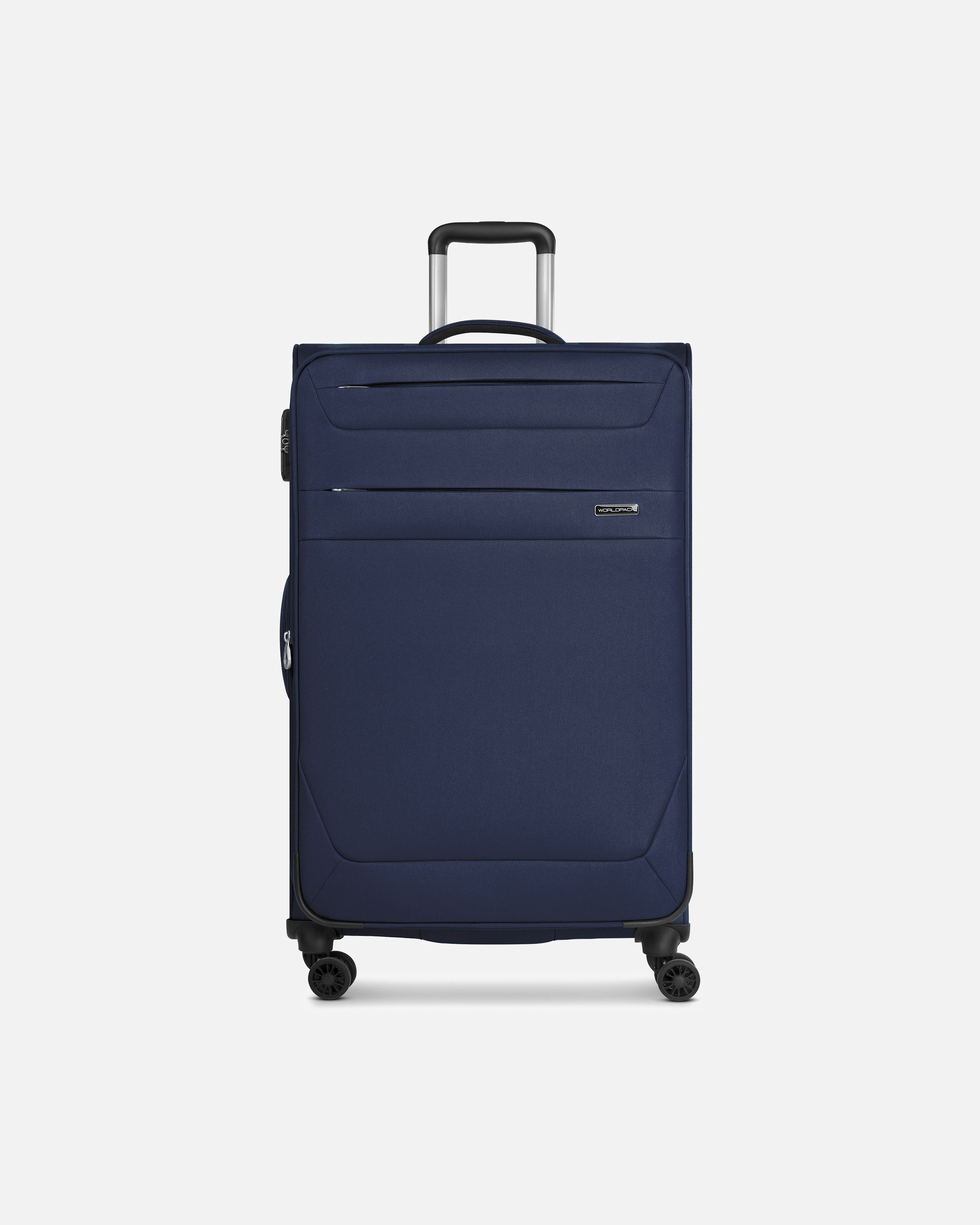 Trolley für Männlich Worldpack Chicago 4 Rollen Trolley L 78 cm mit Dehnfalte dark-blue