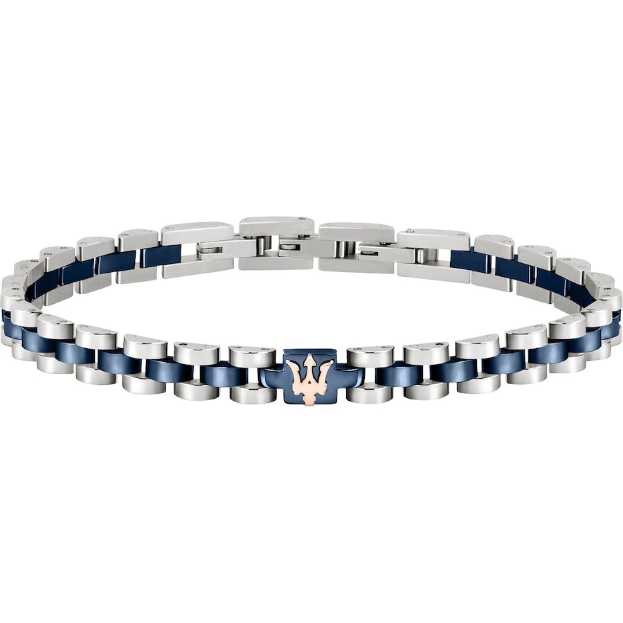 Maserati Armband Edelstahl blau Herren