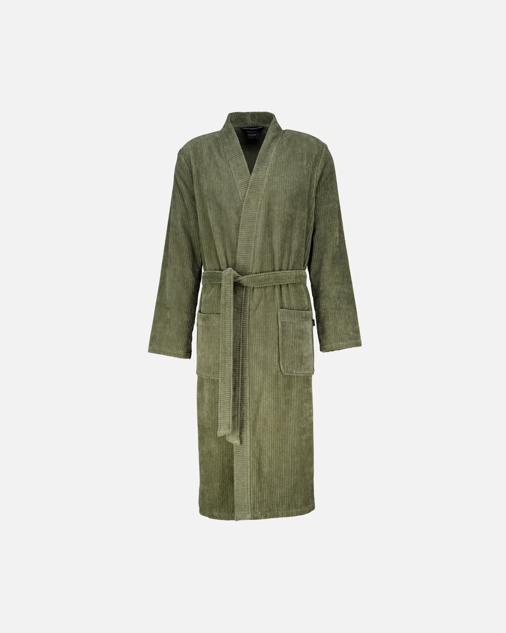 Bademantel für Unisex Cawö Cawö Bademäntel Herren Kimono Cord-Optik 6540 field - 453 S
