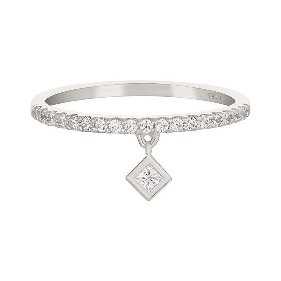 caï Ring 925/- Sterling Silber Zirkonia weiß 050 (15,9) Damen