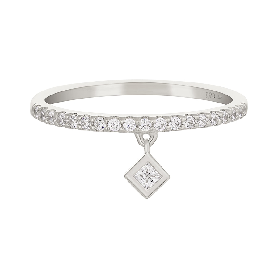 caï Ring 925/- Sterling Silber Zirkonia weiß 054 (17,2) Damen