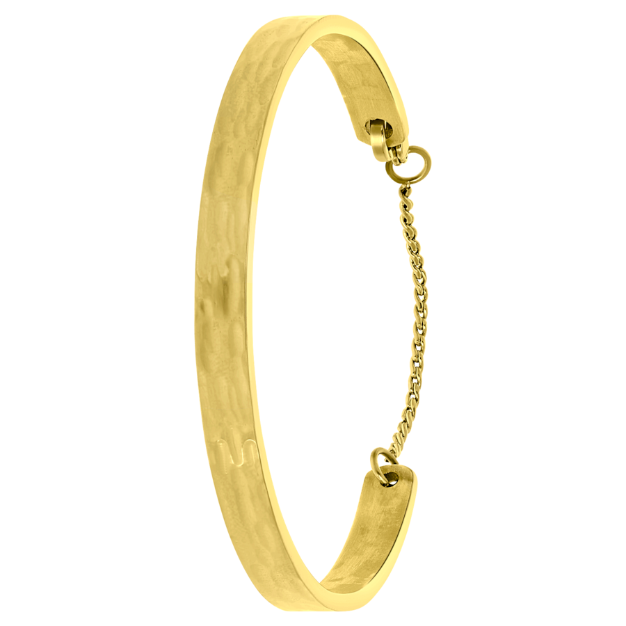 Lucardi Armband Stahl 58mm Gold Damen
