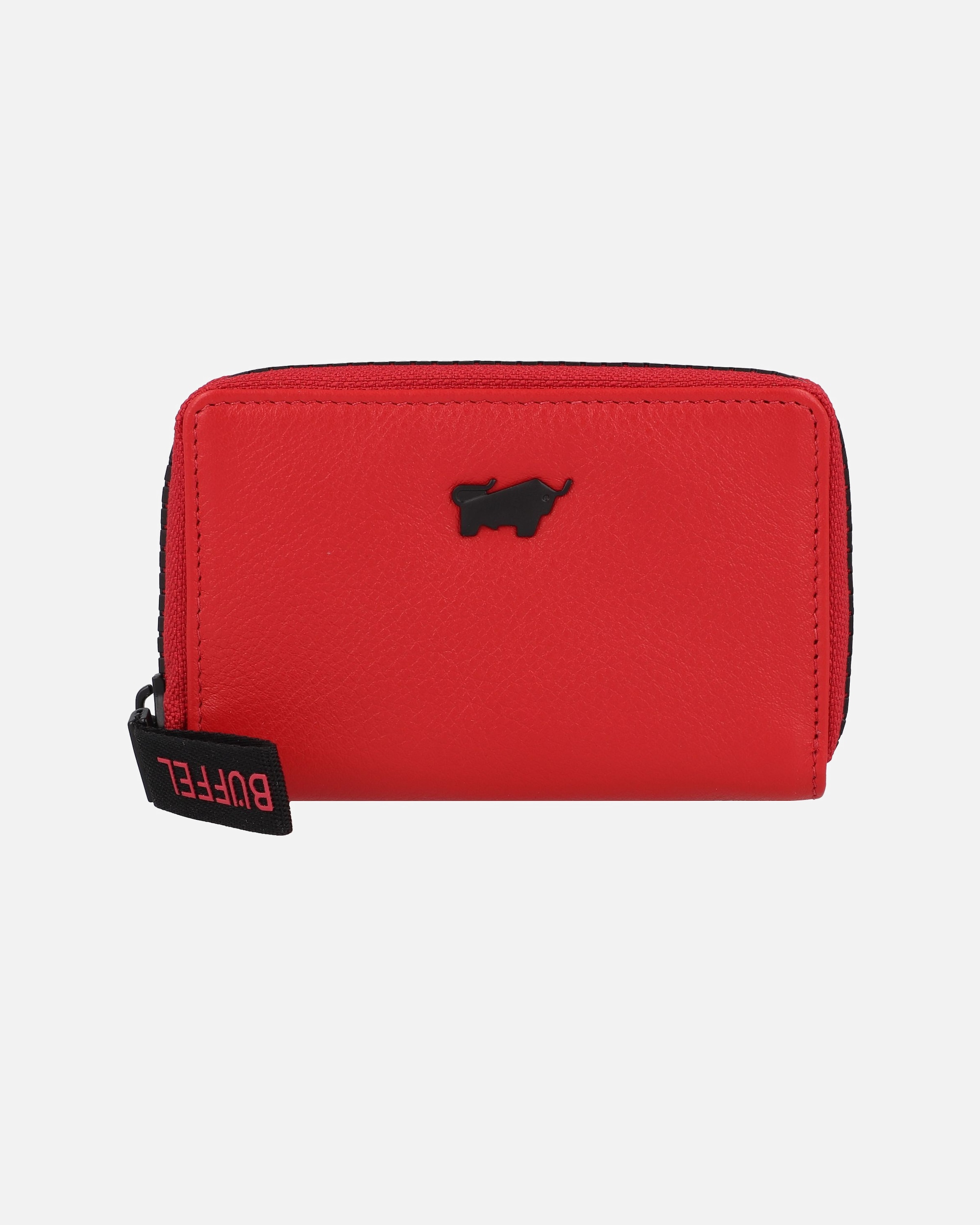 Portemonnaie für Männlich Braun Büffel Capri Herrengeldbörse flame red