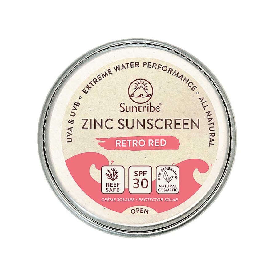 Suntribe Zinksonnencreme - Retro Red LSF30 15 g