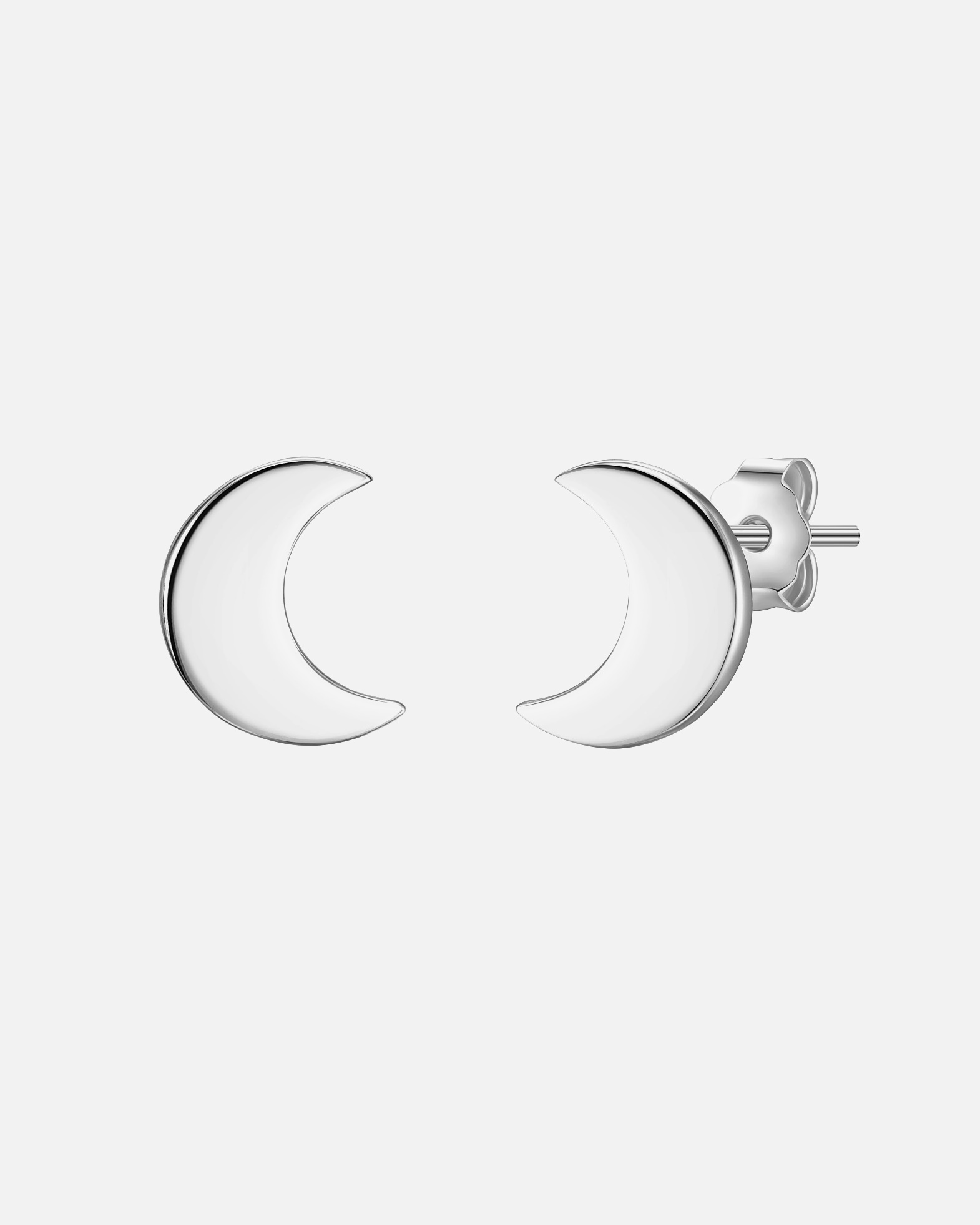 Ohrringe für Weiblich Glanzstücke München Ohrstecker Mond Sterling Silber in Roségold 8,8 mm