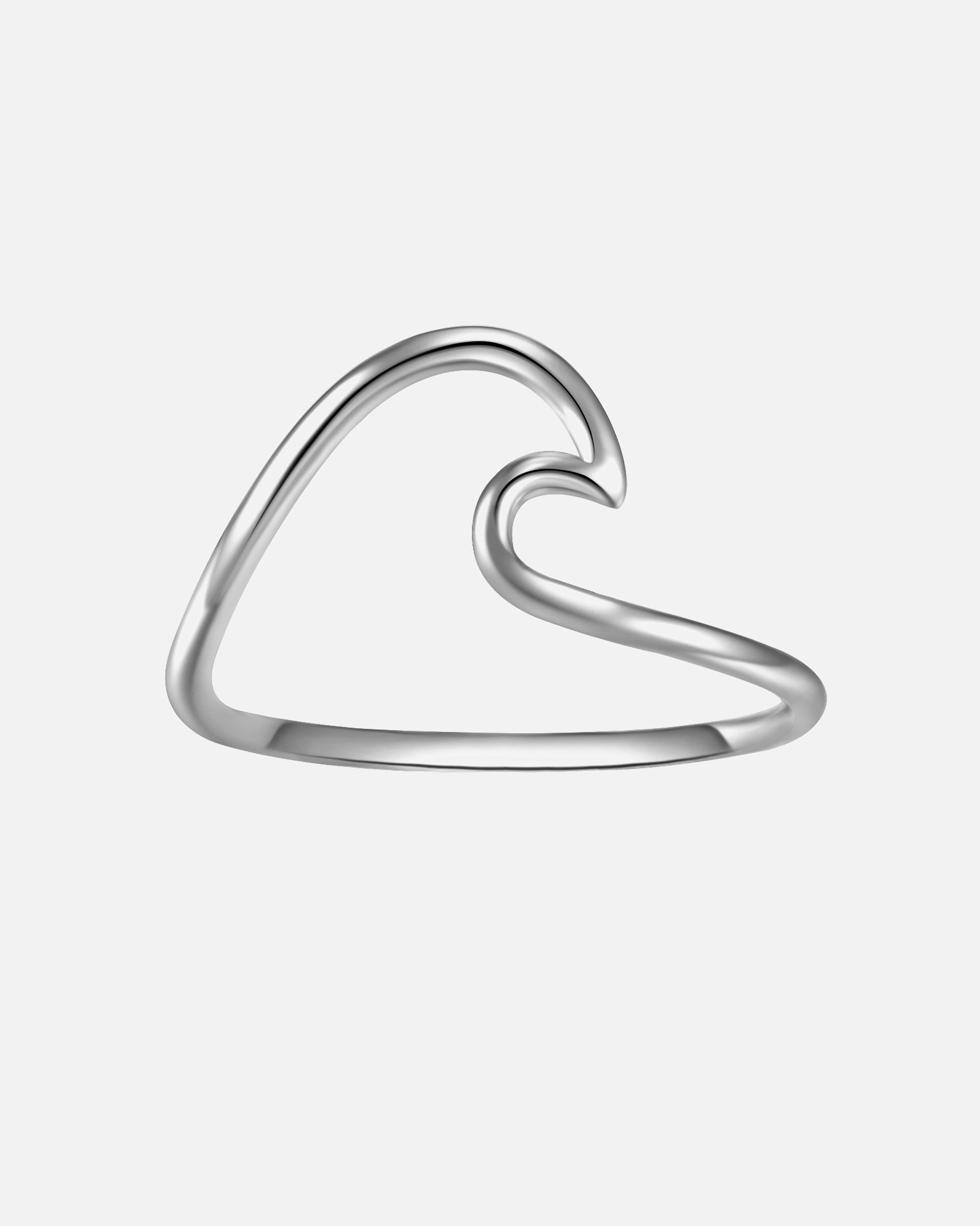 Ring für Weiblich Glanzstücke München Ring Welle Sterling Silber in Silber 48