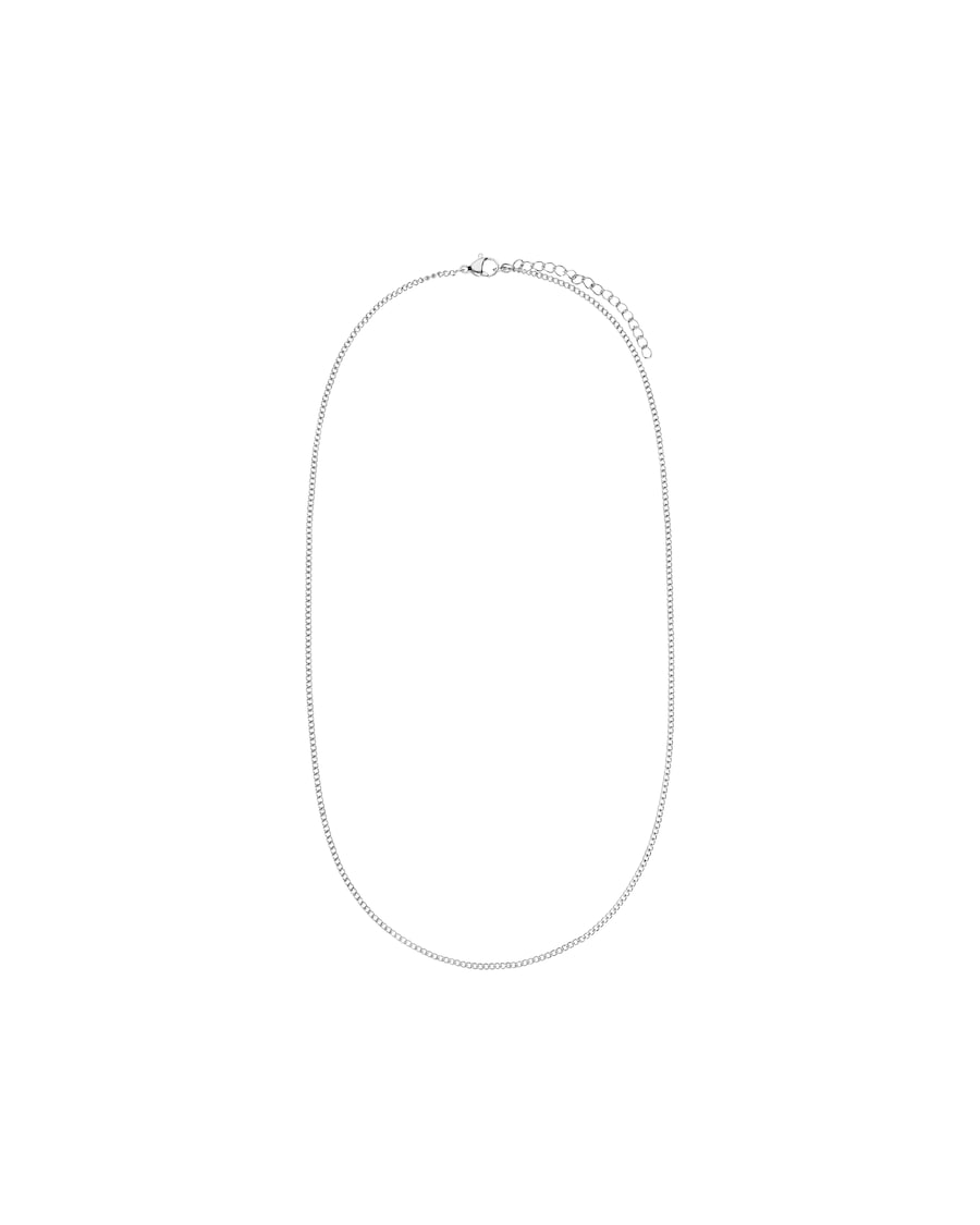 Lucardi Halskette Stahl Silber - 60.0