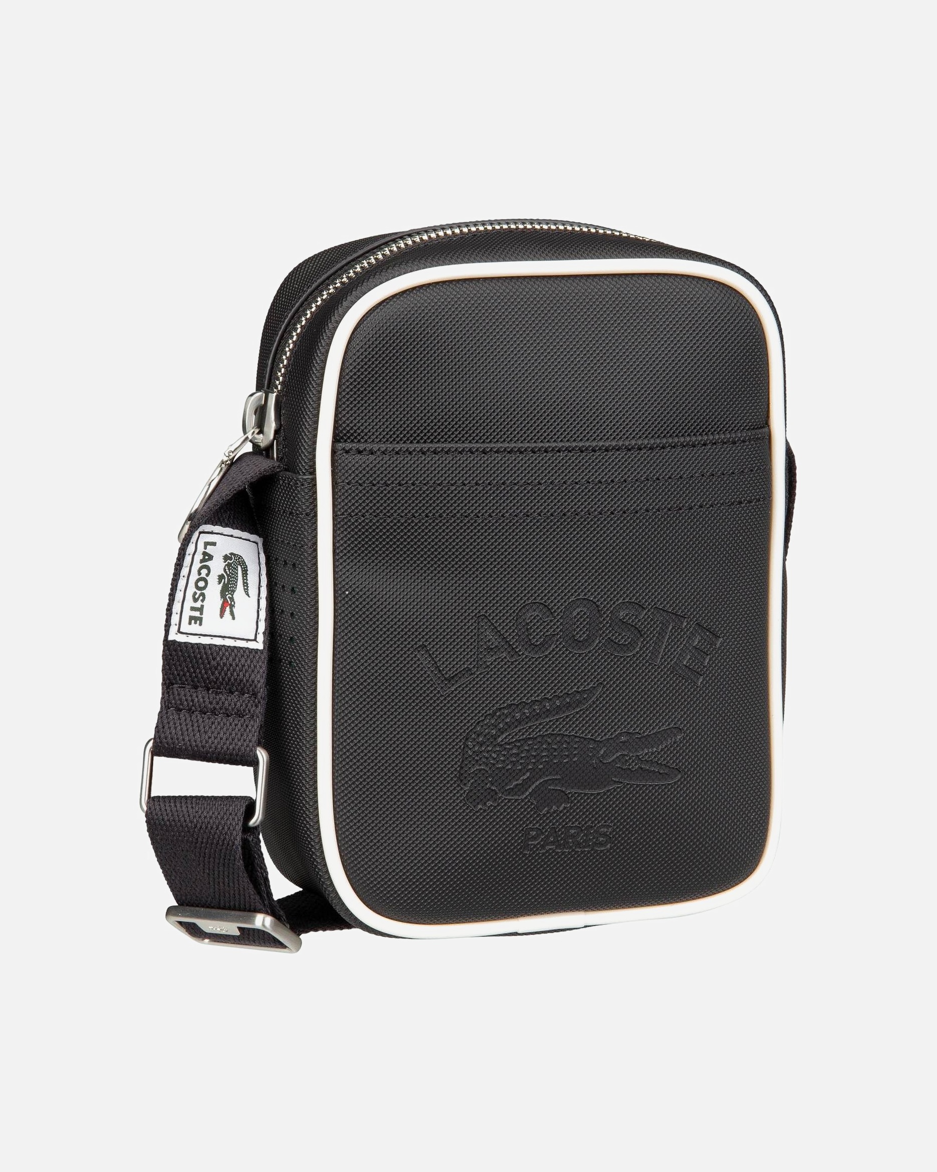Rucksack für Männlich Lacoste Bodybag Club 1930 NU4964UO Petit Piqué Abimes Farine