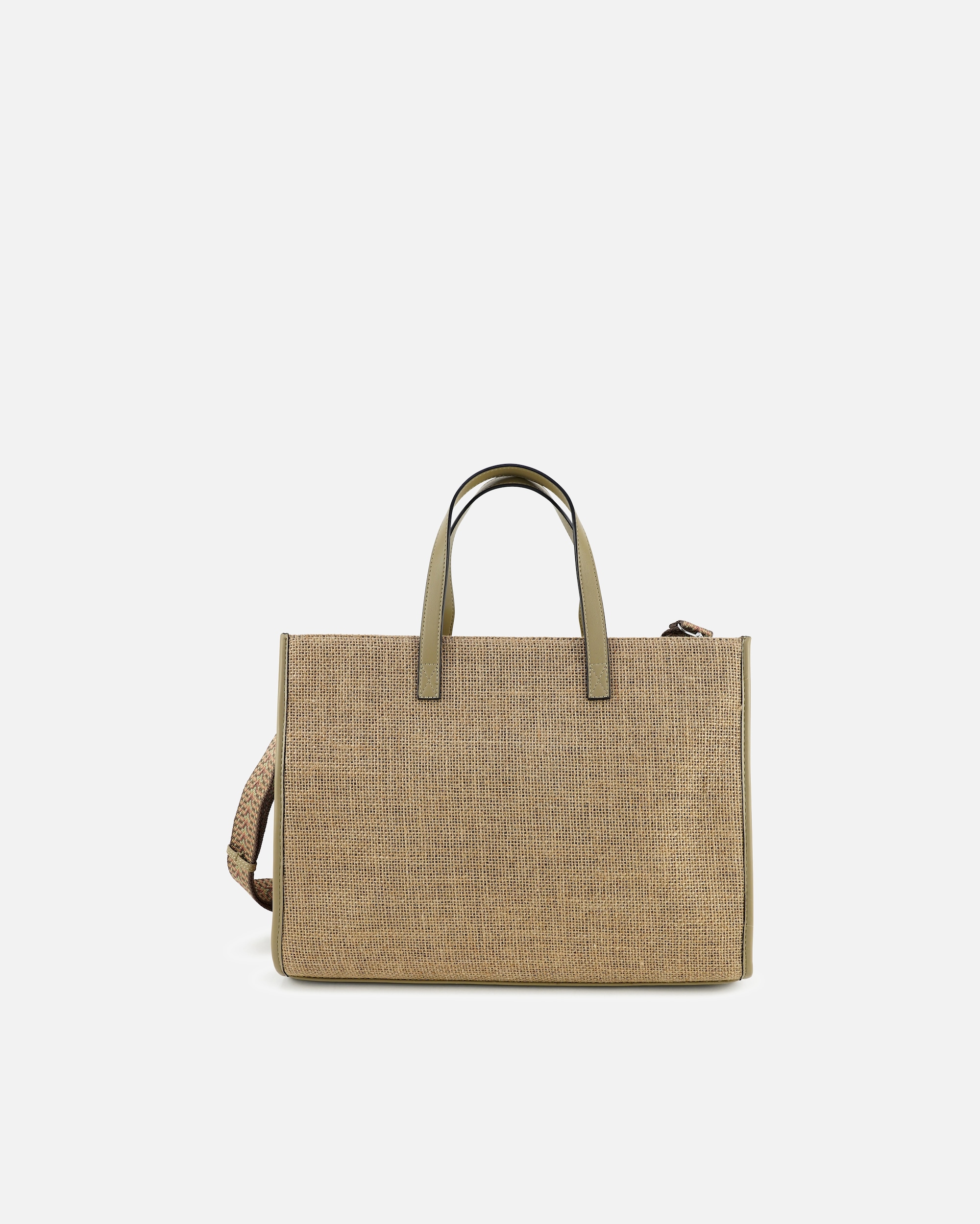 Tasche für Unisex HARPA Shopper ENID mit Leinenoptik und subtilem Metallic-Finish grün