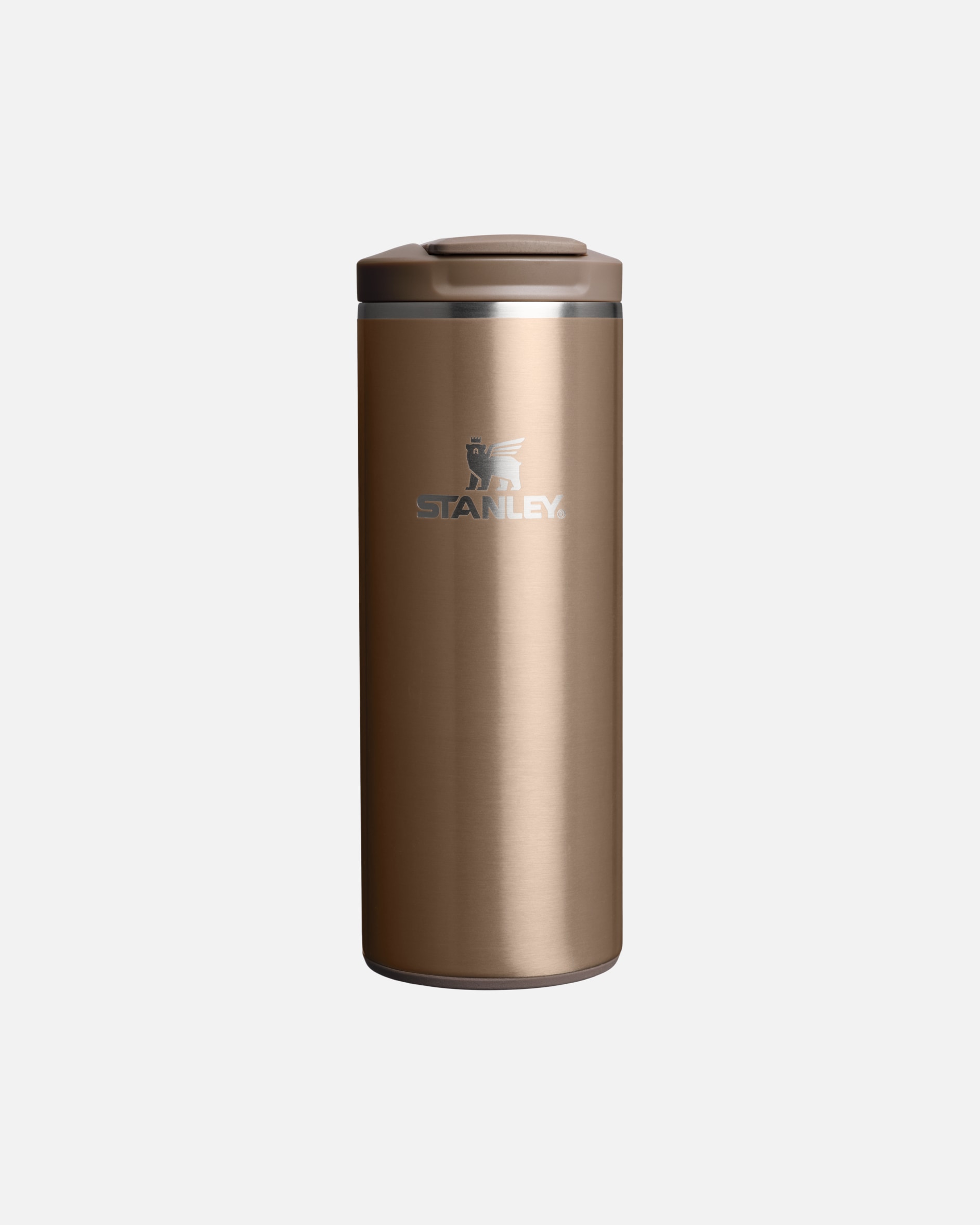 Trinkflasche für Unisex Stanley 1913 Thermobecher - 0,35L - THE TRANSIT FLIPTOP MUG Pale Gold Shine