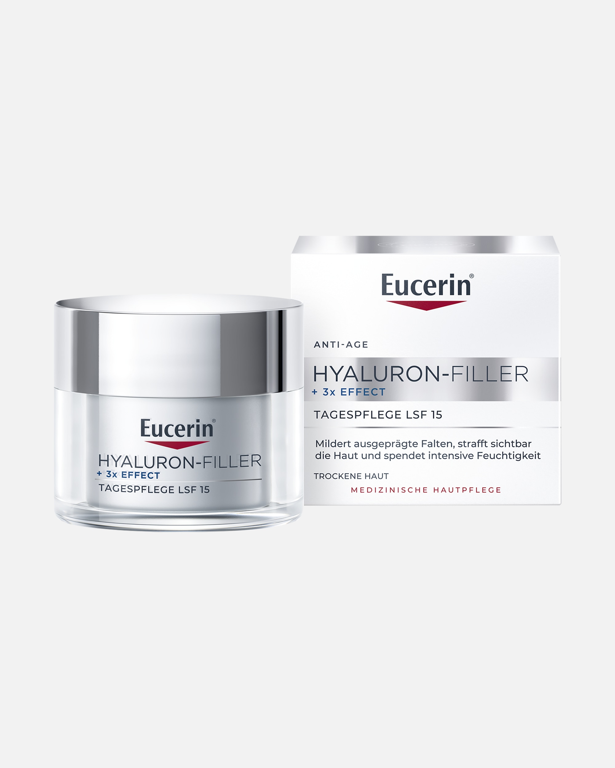 Anti-Aging Pflege für Unisex Eucerin Anti Age Hyaluron Filler Tagespflege Trockene Haut Refill 50 ml