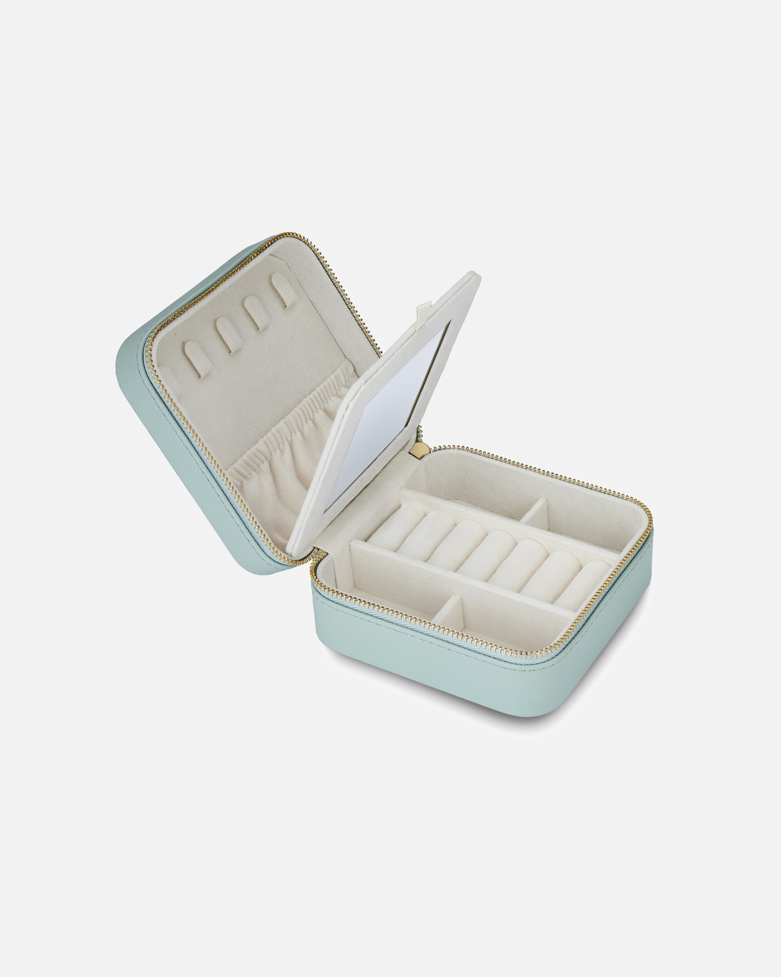 Tasche für Weiblich Glanzstücke München Reisetäschchen aus Kunstleder in teal 11,5 cm