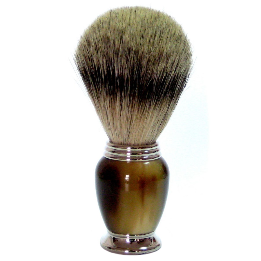 Golddachs Rasierpinsel Galalith mit Zupfhaar Herren