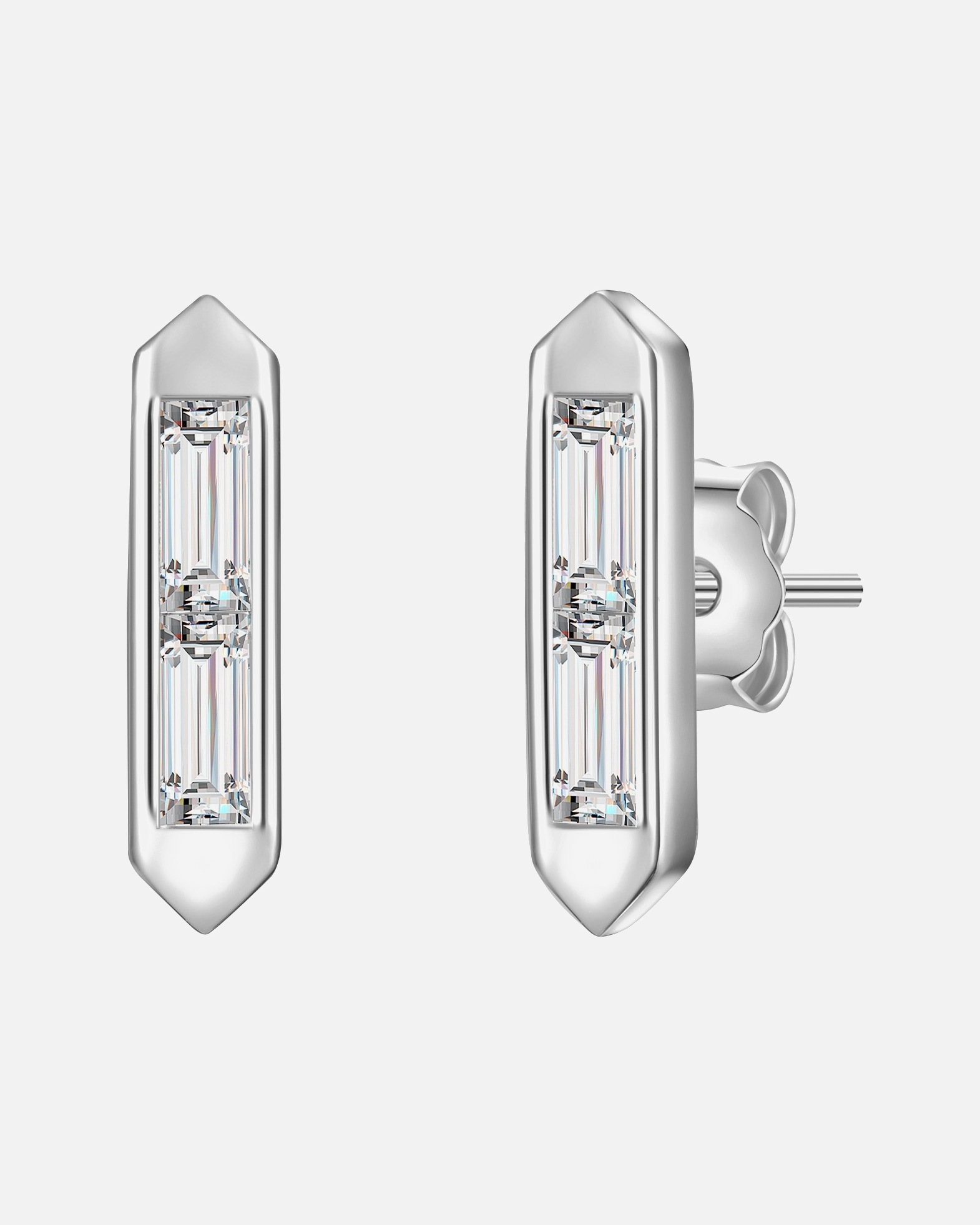 Ohrringe für Weiblich Glanzstücke München Ohrstecker Sterling Silber Topas in Silber 12,2 mm