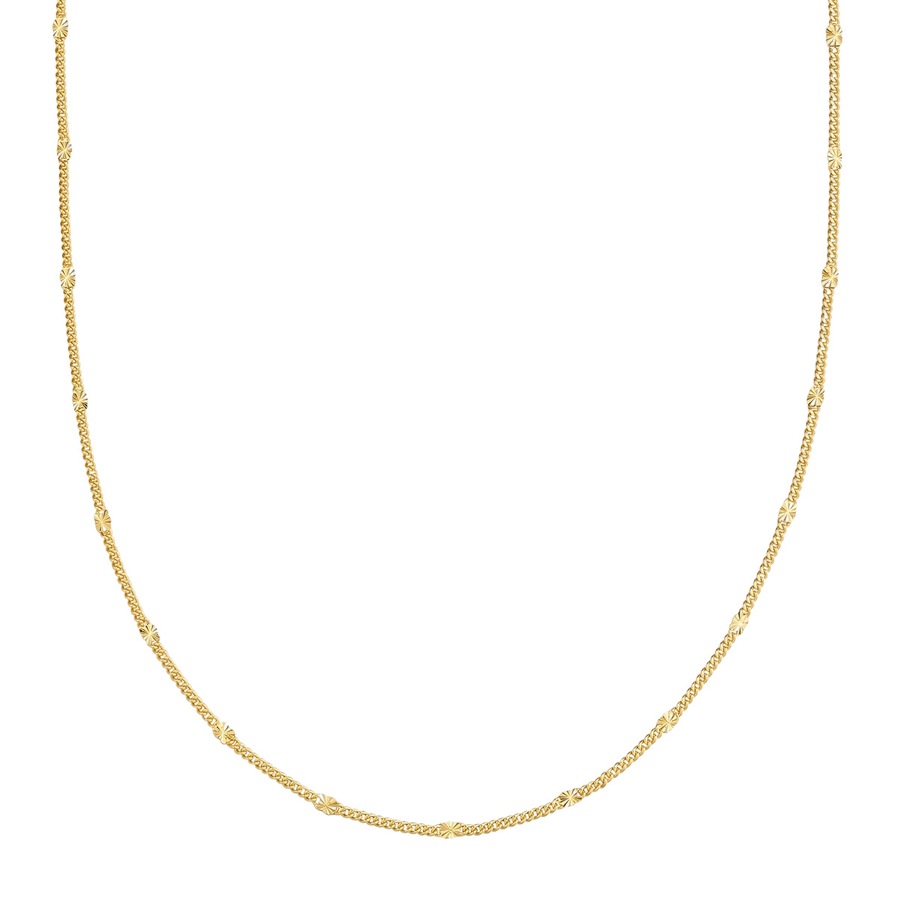 Glanzstücke München Halskette aus Sterling Silber in gelbgold 40,0 cm Basiskette + 5,0 Verlängerung Damen