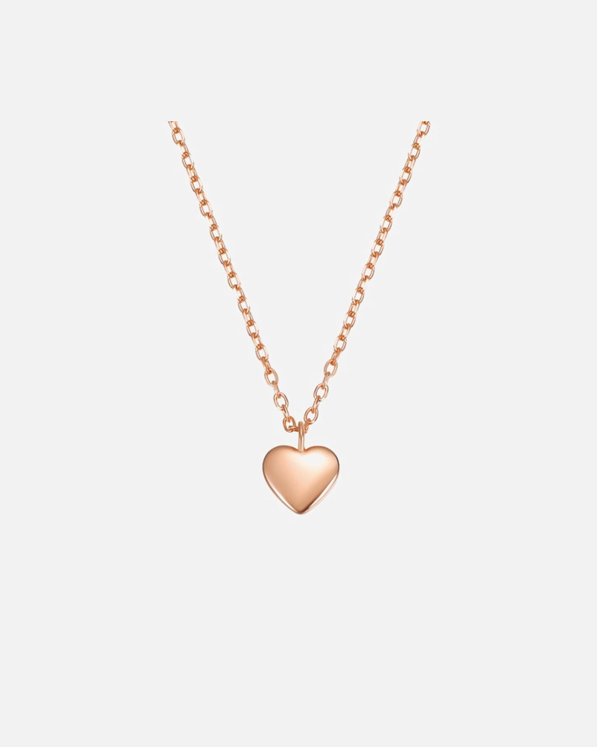 Halskette für Weiblich Hey Happiness Default Brand Line Liebesherz Halskette, 925er Sterlingsilber Rosegold