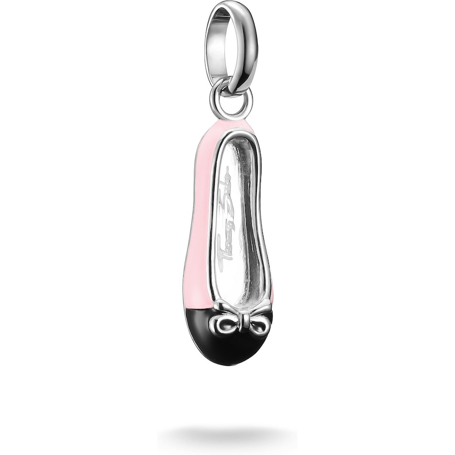 Thomas Sabo Charm 925er Silber, recycelt, Emaille pink Damen